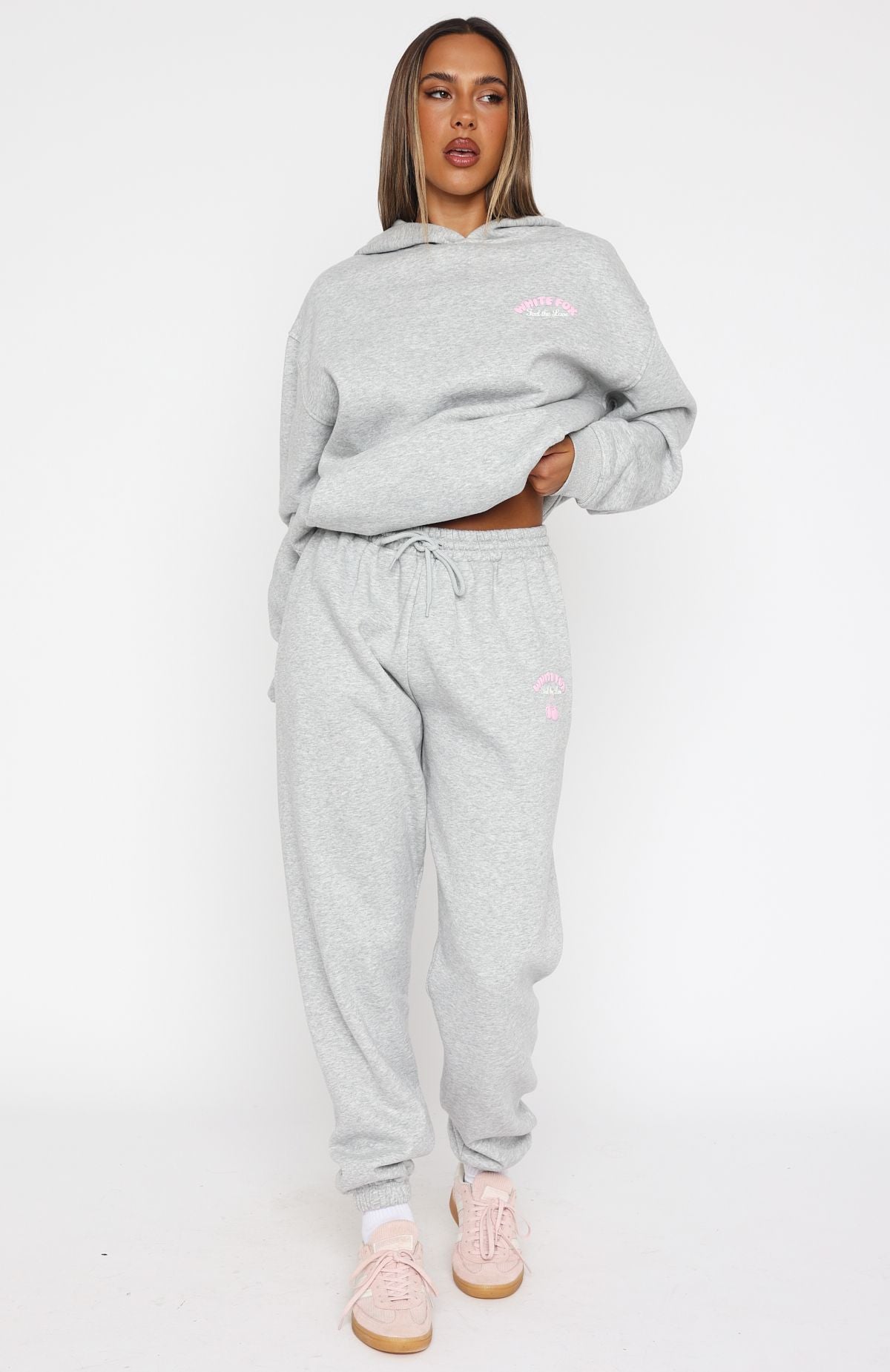 タグ付き MILK GOOD GIRL ジャケット ピンク Love Me Tender Sweatpants Dark Grey Marle | White Fox Boutique US
