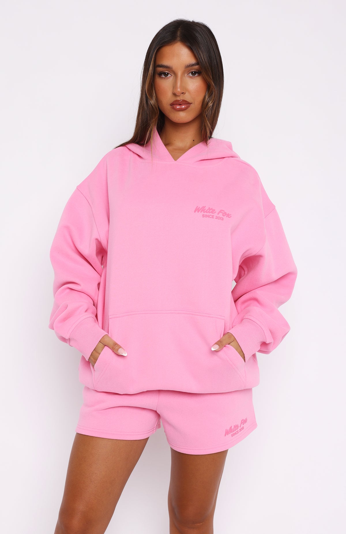 Leisure Edition Oversized Hoodie Pink | White Fox Boutique US