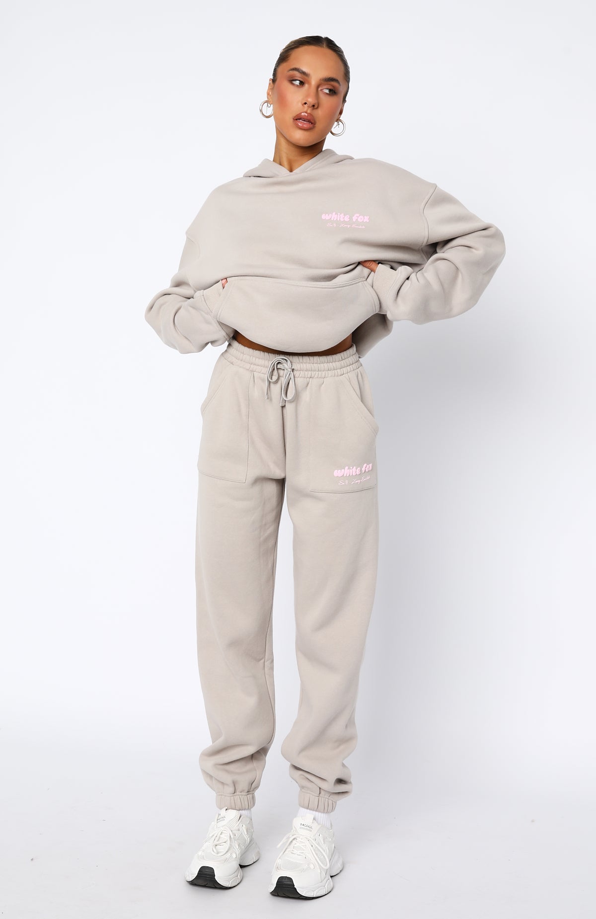KLOKE☆スウェット(fumika・ROKU・TAN) 76' Champ Fleece Sweatsuit Set - Chocolate | Fashion Nova