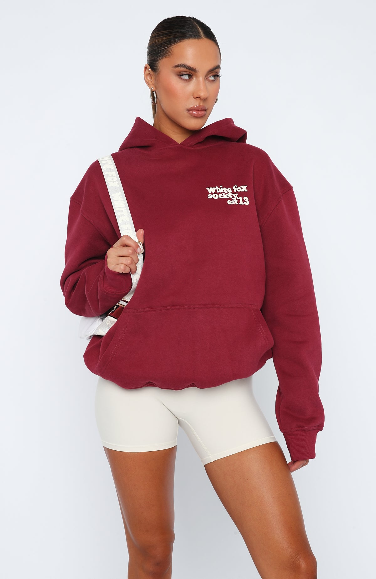 Enough Said Oversized Hoodie Wine | White Fox Boutique US