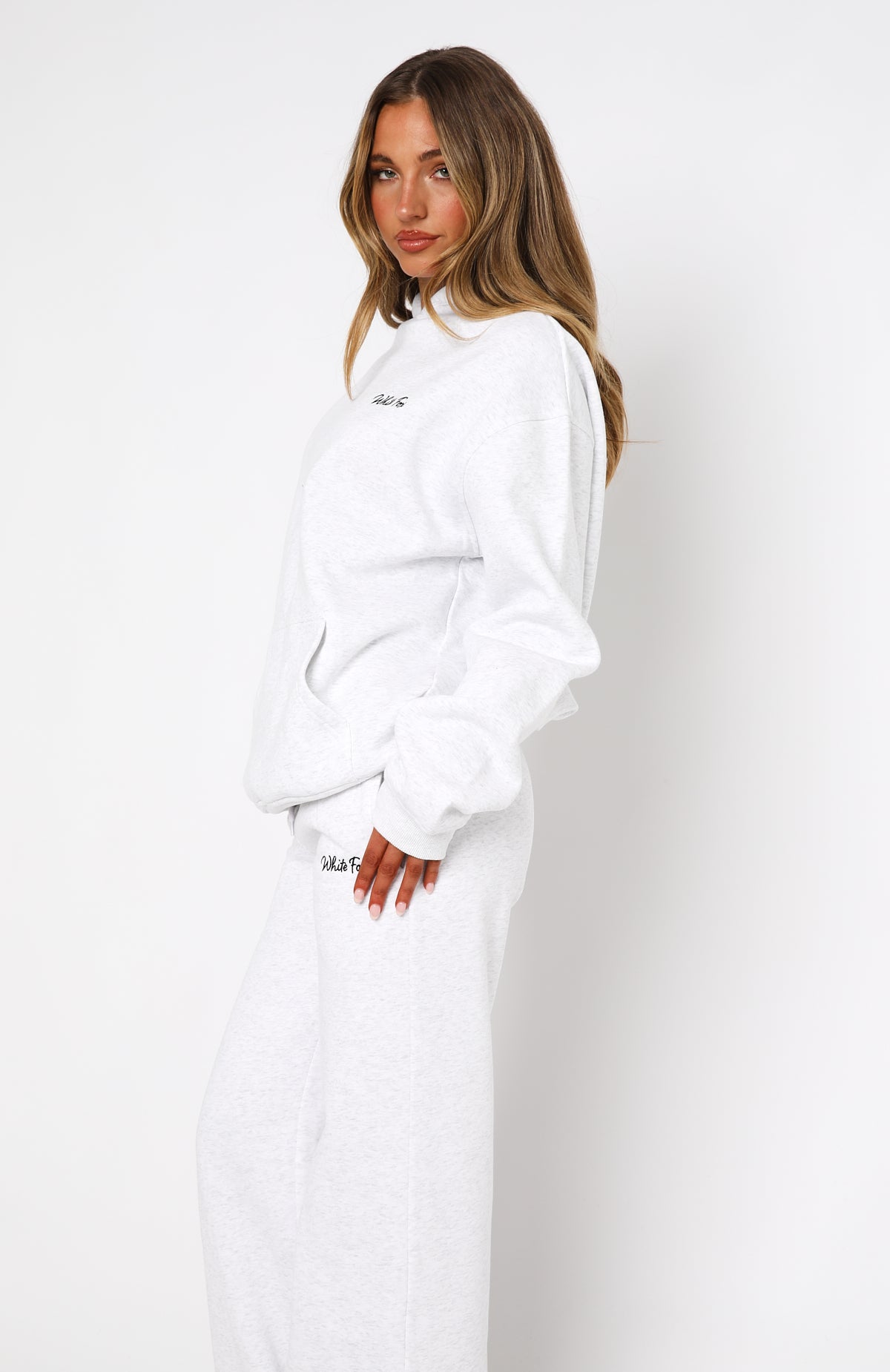 Match Your Words Oversized Hoodie Grey Marle | White Fox Boutique US