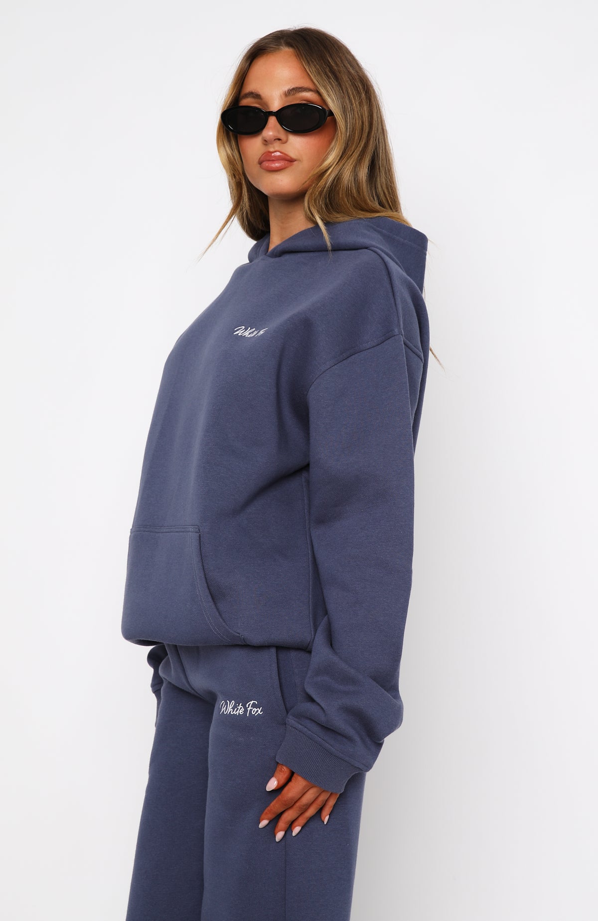 Match Your Words Oversized Hoodie Navy | White Fox Boutique US