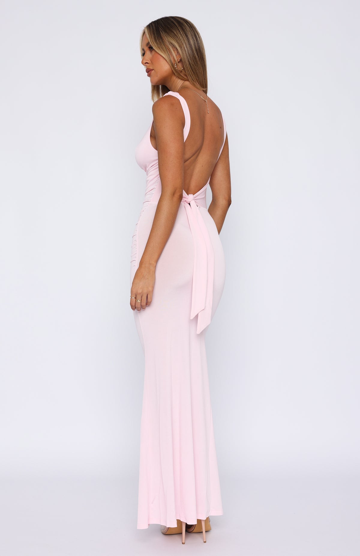 On My Own Again Maxi Dress Baby Pink | White Fox Boutique US