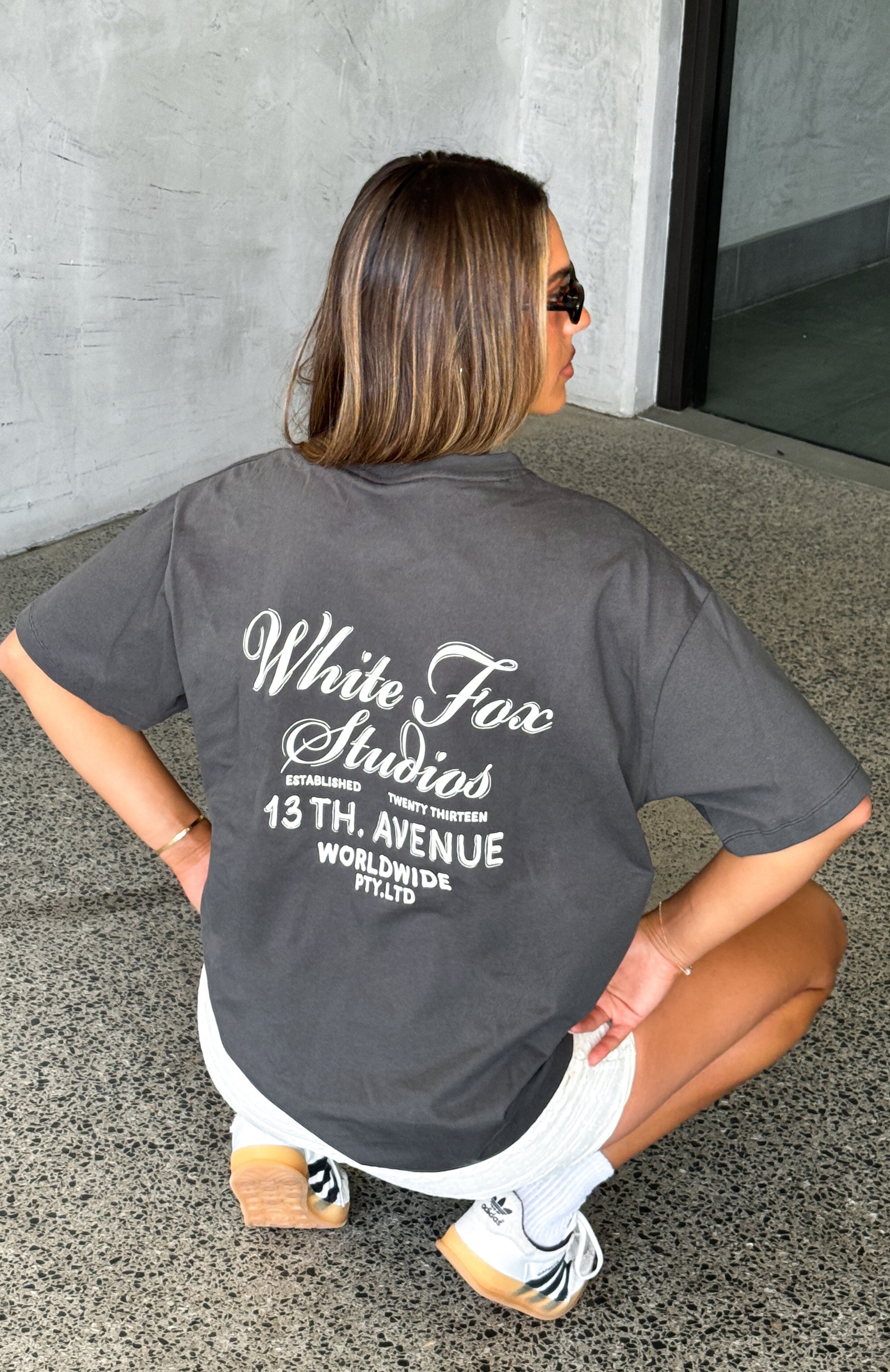 13th Avenue Oversized Tee Volcanic | White Fox Boutique US