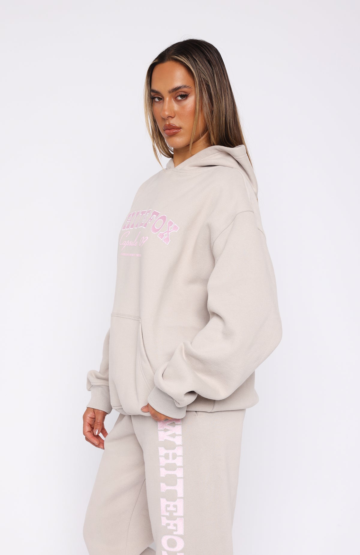 Capsule 9 Catch A Vibe Oversized Hoodie Moon | White Fox Capsule 9 Catch A Vibe Oversized Hoodie Moon | White Fox