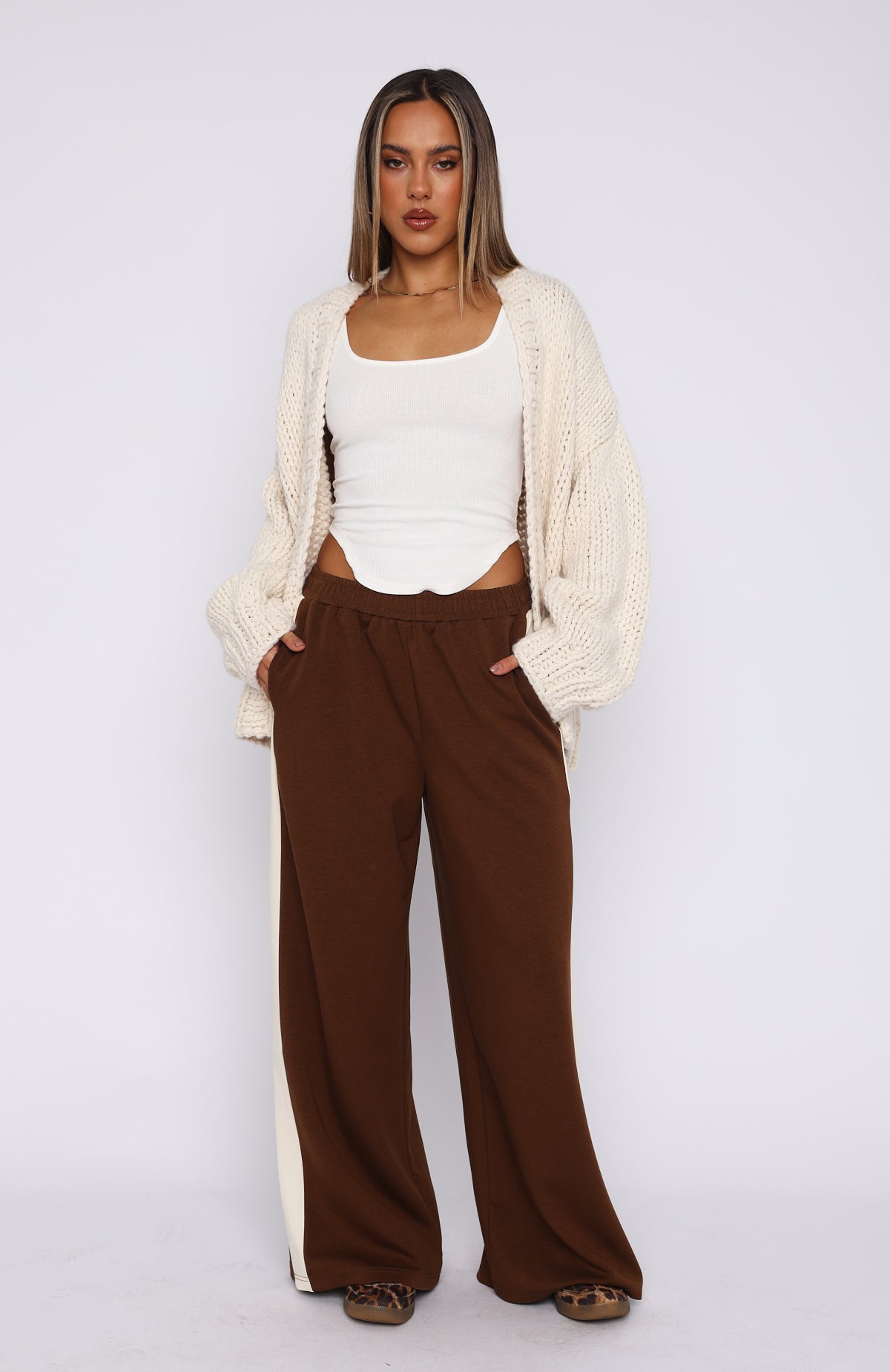 Stronger Than Yesterday Pants Chocolate | White Fox Boutique US
