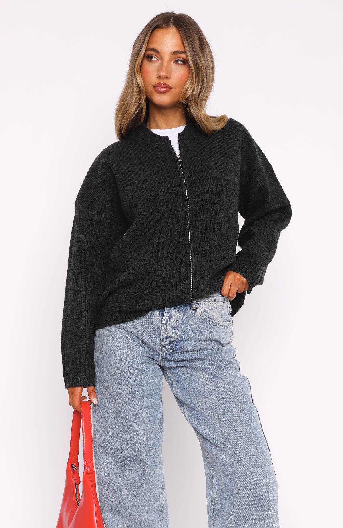 Unbreakable Bond Knit Jacket Charcoal | White Fox Boutique US
