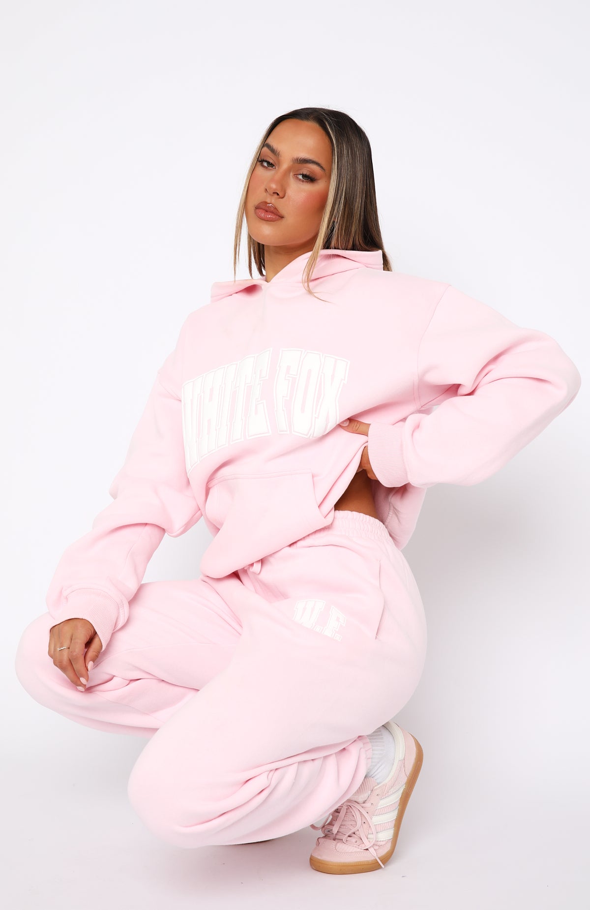 Decade Classics Varsity Oversized Hoodie Posy | White Fox