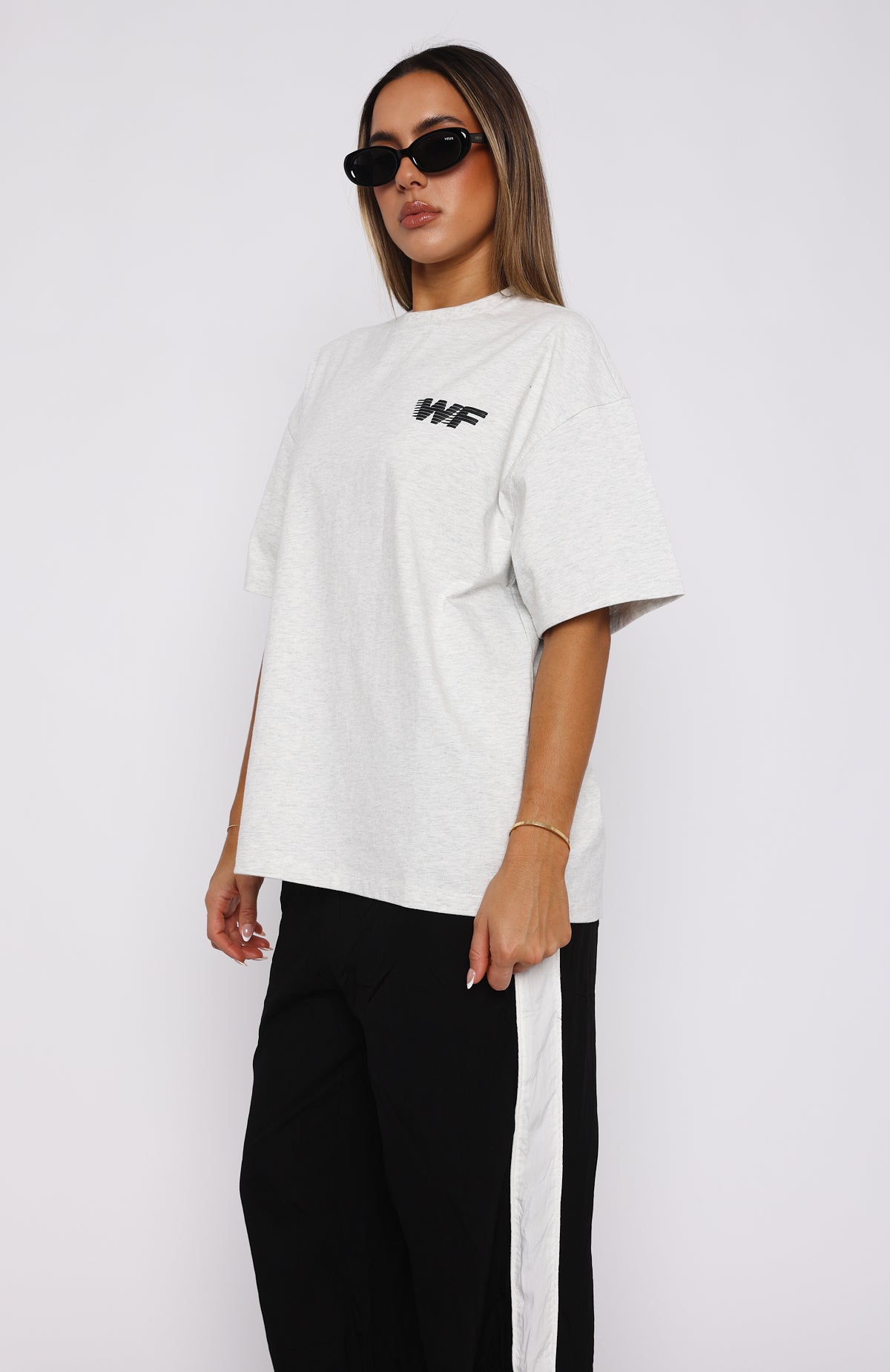 Forgot You Existed Oversized Tee Grey Marle | White Fox Boutique US