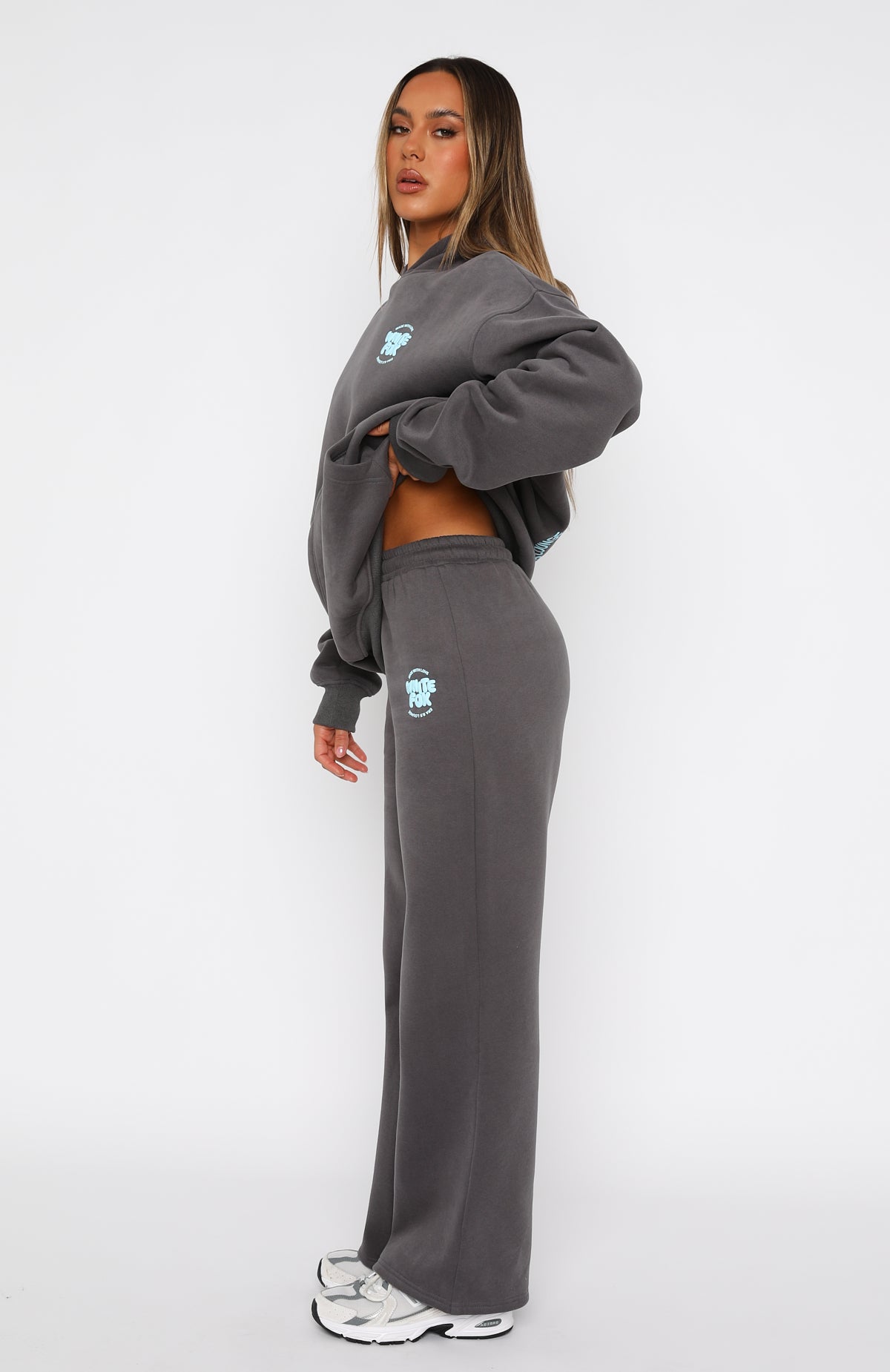 With Love For You Wide Leg Sweatpants Volcanic | White Fox Boutique US