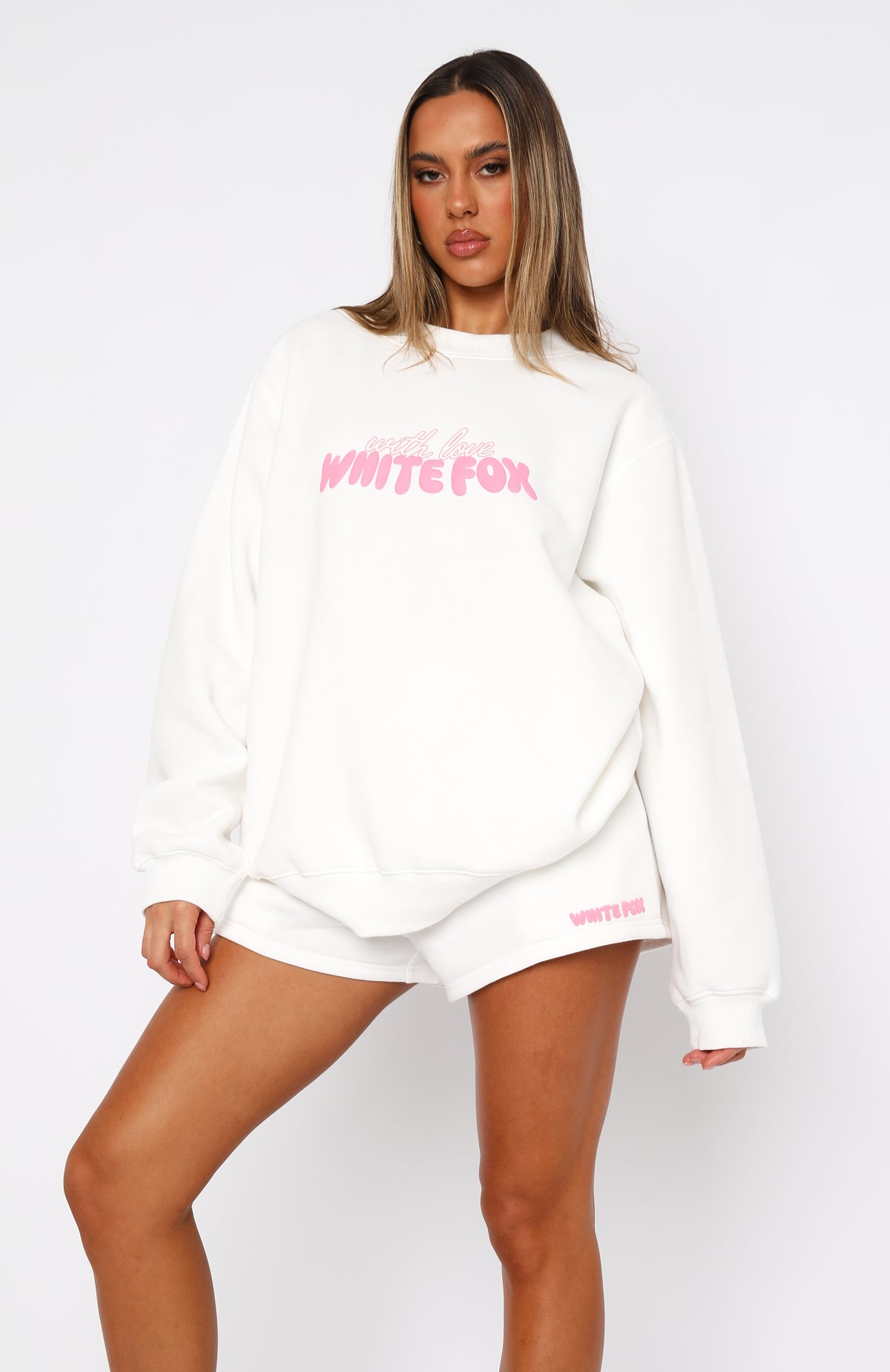With Love Forever Oversized Sweater White | White Fox Boutique US