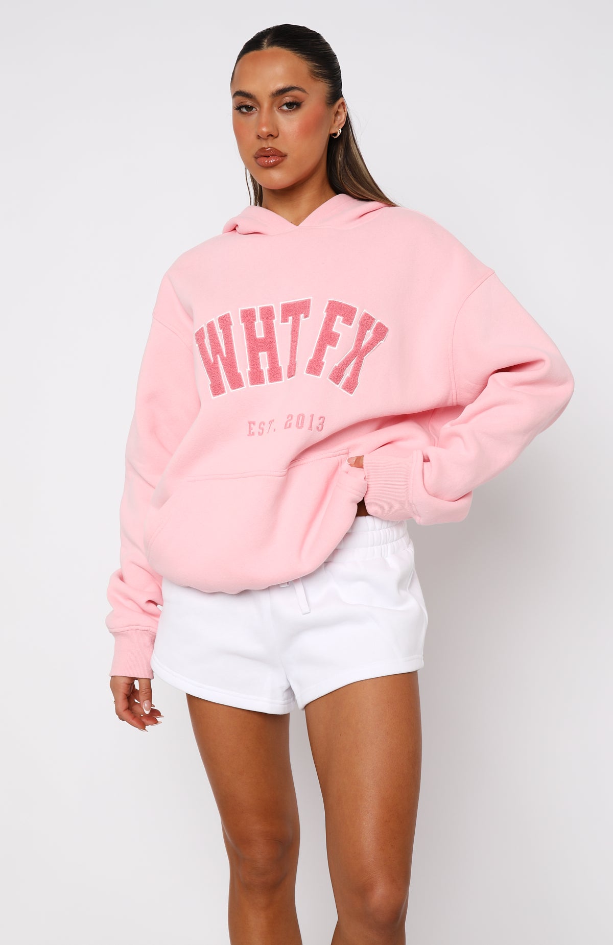 Give It Away Oversized Hoodie Pink | White Fox Boutique US