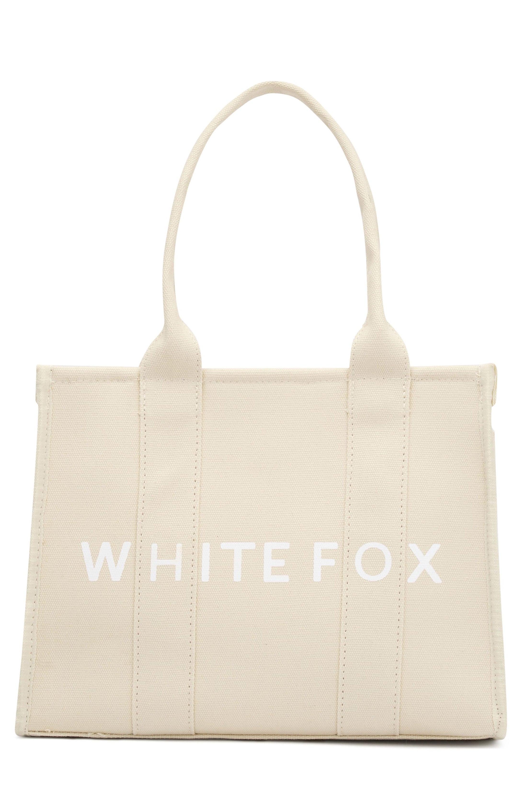 White Fox Mini Tote Bag Beige | White Fox Boutique US