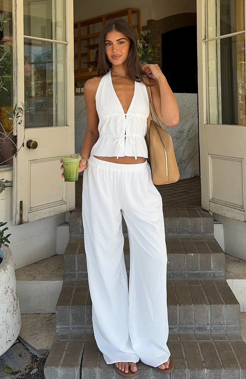 パンツ THE ATTICO Woman Pants White 231WCP103C052R 020 The Attico Outlet: Rey cotton pants - White | The Attico