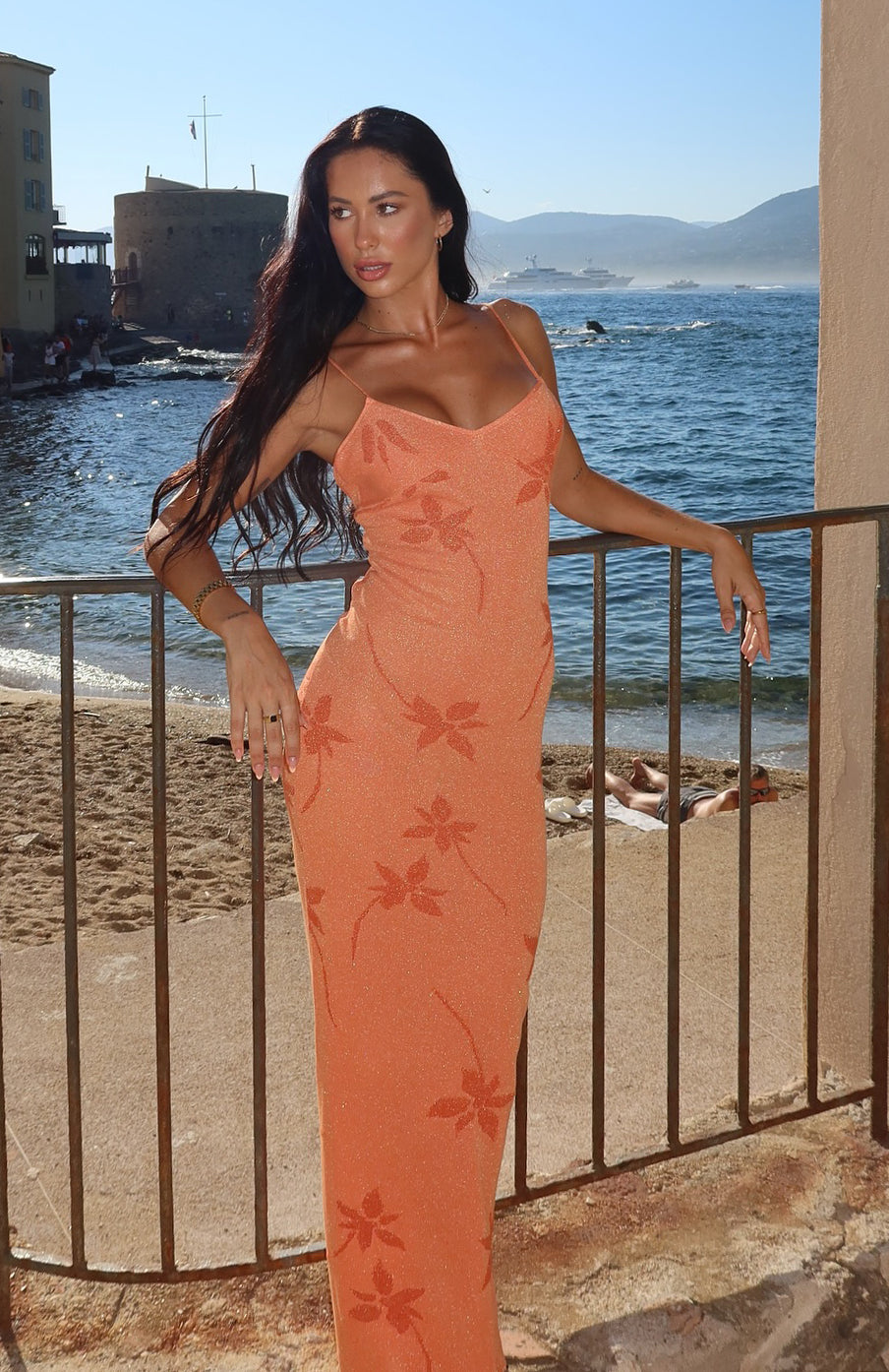 trust your love maxi dress Issues Orange this dress combines femininity Size:33.5 (US 3.5) holidaycollectionssale Los Angeles Apparel |