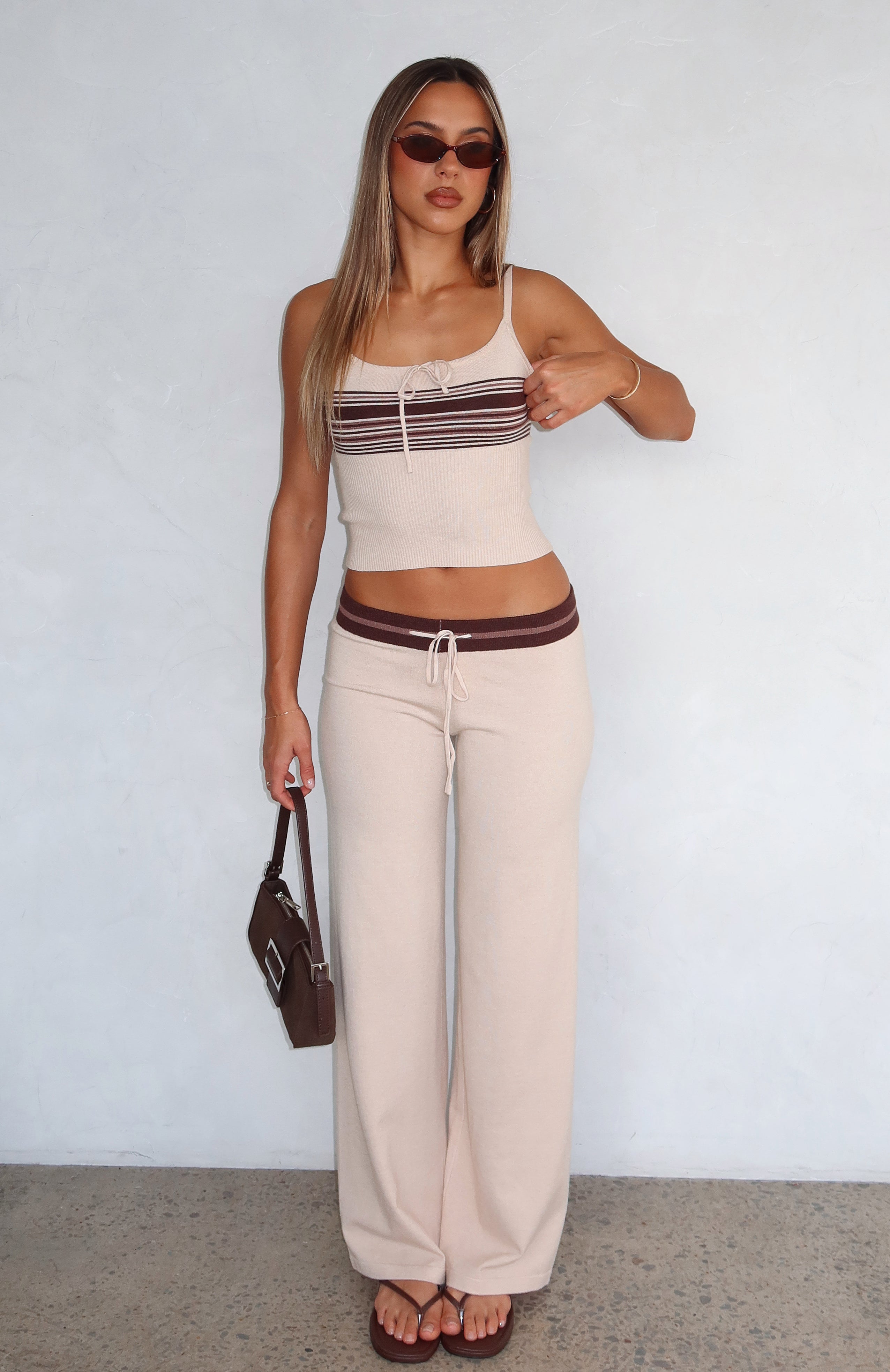 パンツ Cycle by myob tie-dye knit pants brown PARIS_EMOTION_LUCIE_BROCHARD_v