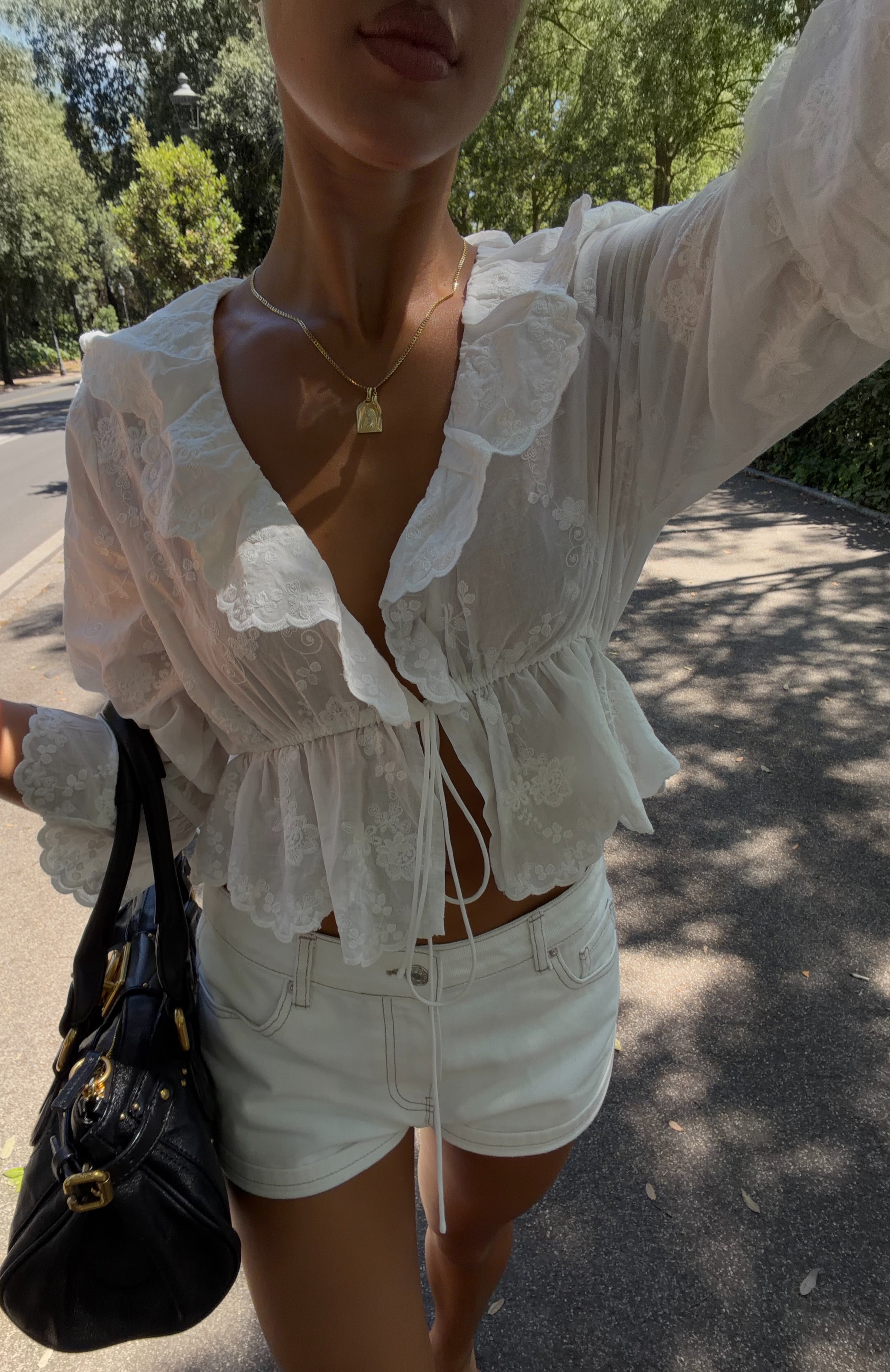 Twinkling Stars 3/4 Top Off White | White Fox Boutique US