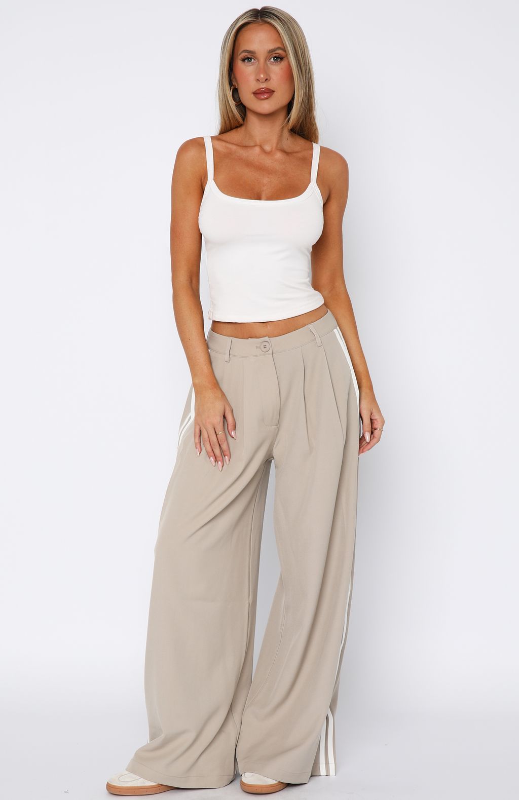 Don't Believe It Pants Sand | White Fox Boutique US