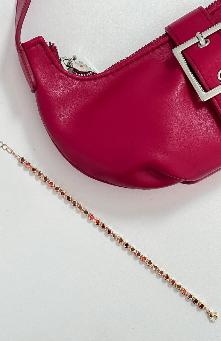 Adele Bracelet Gold/Red | White Fox Boutique US
