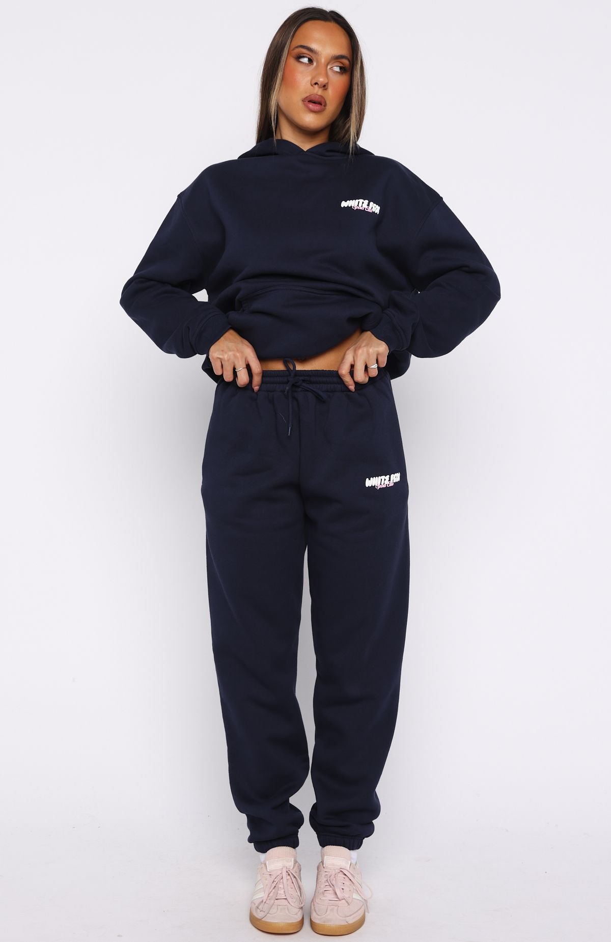 Club 14 Trinity Sweatpants Navy | White Fox Boutique US