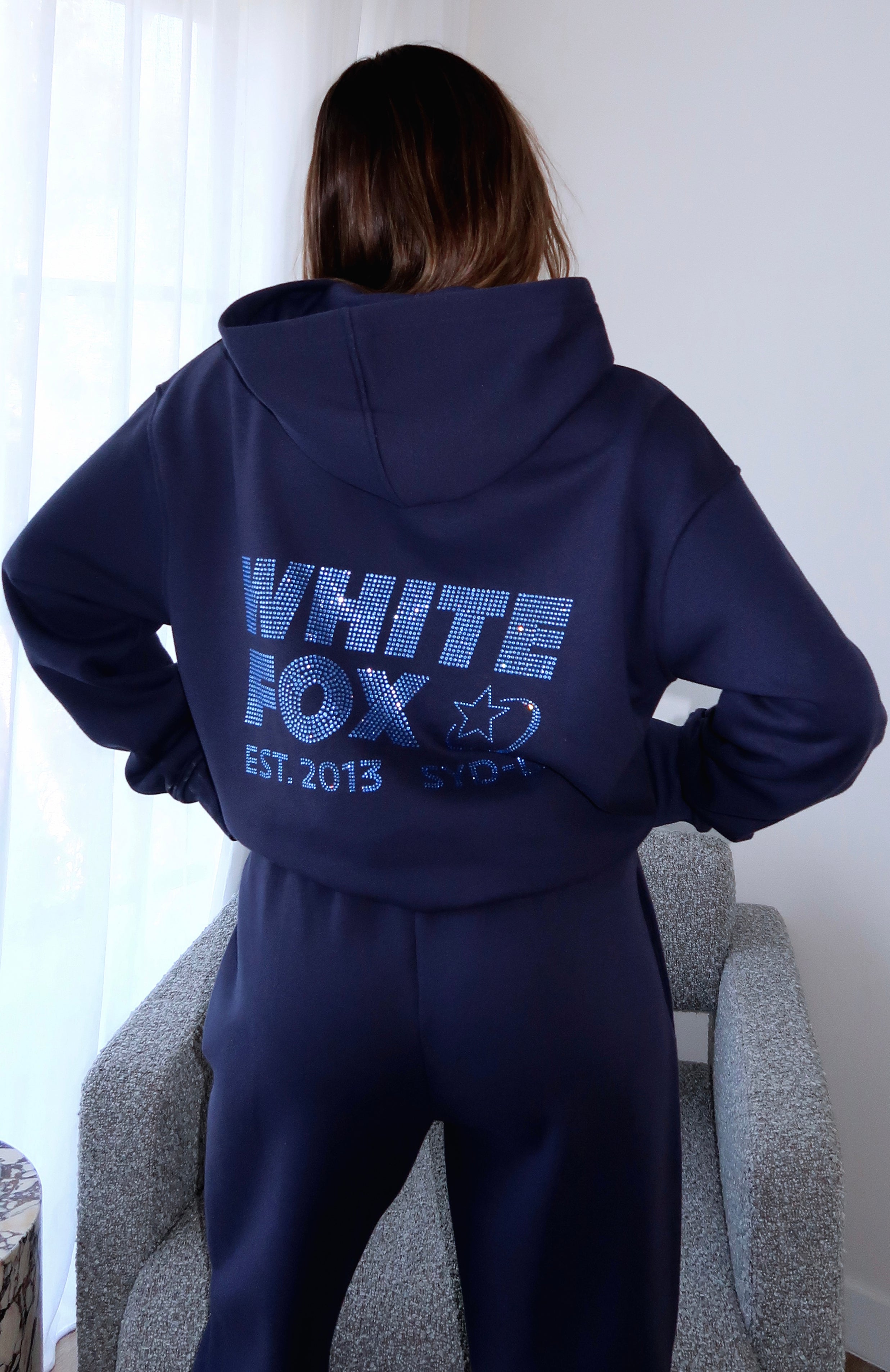 Always Shining Oversized Hoodie Navy | White Fox Boutique US