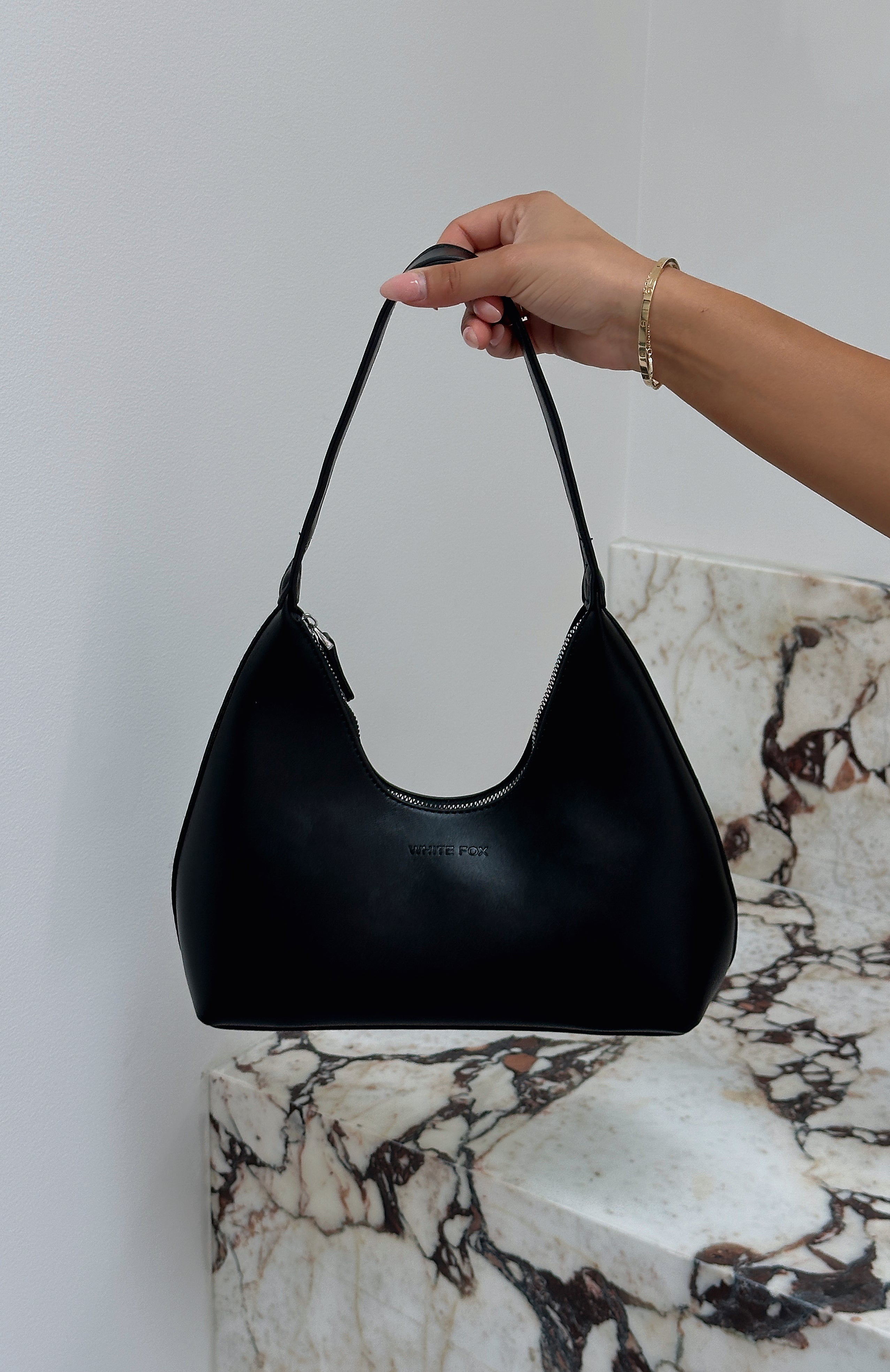 Becca Shoulder Bag Black | White Fox Boutique US