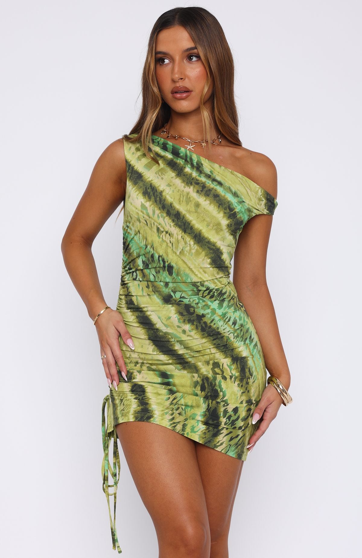 knee length dresses for ladies Hold The Moment Mini Dress Off White main image 0