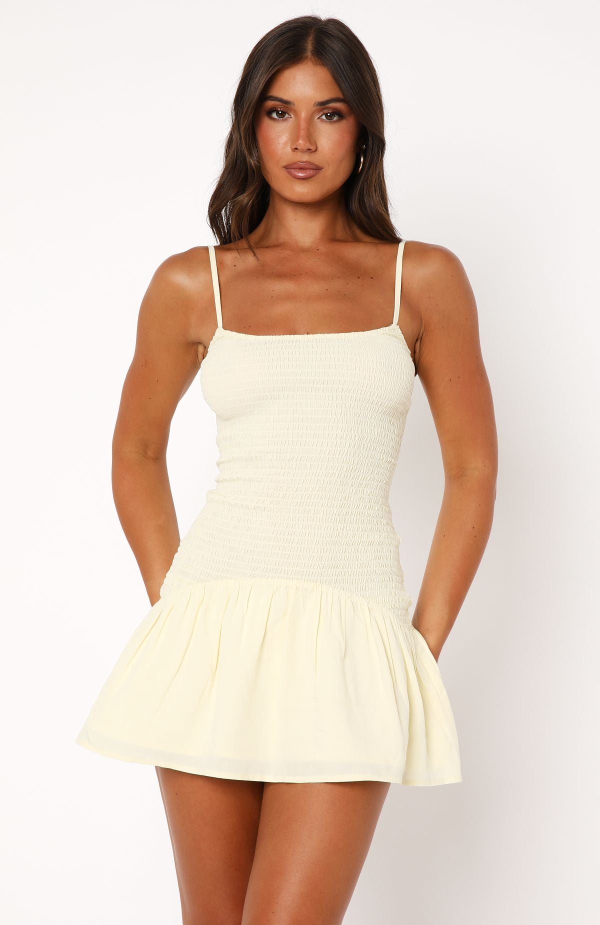 call me when you want mini dress lemon Nothing Is Over Mini Dress Lemon