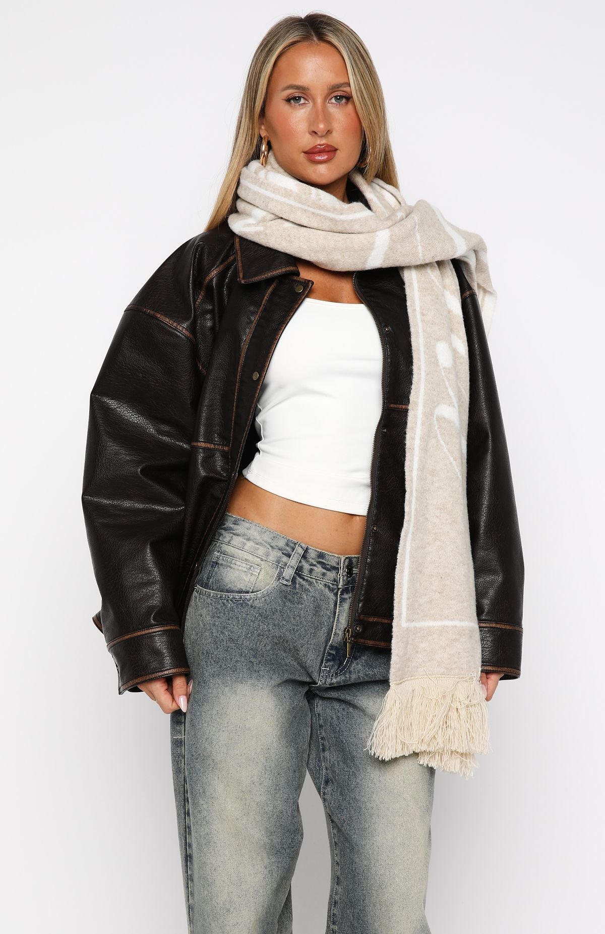 Aariya Scarf Nude | White Fox Boutique US