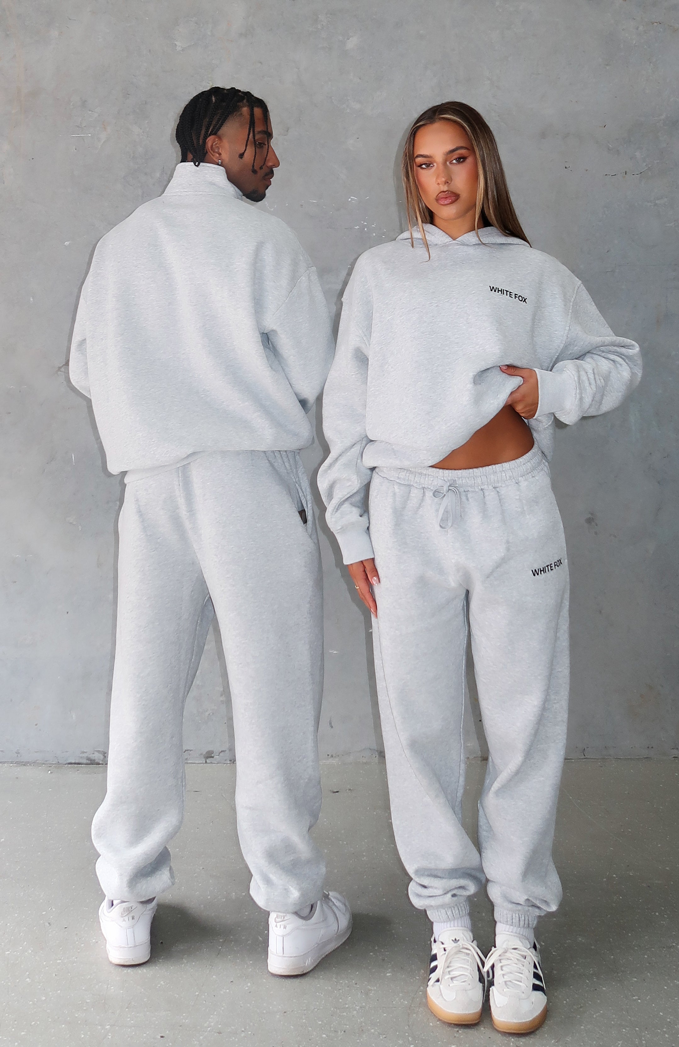 Core Classic Sweatpants Dark Grey Marle | White Fox Boutique US