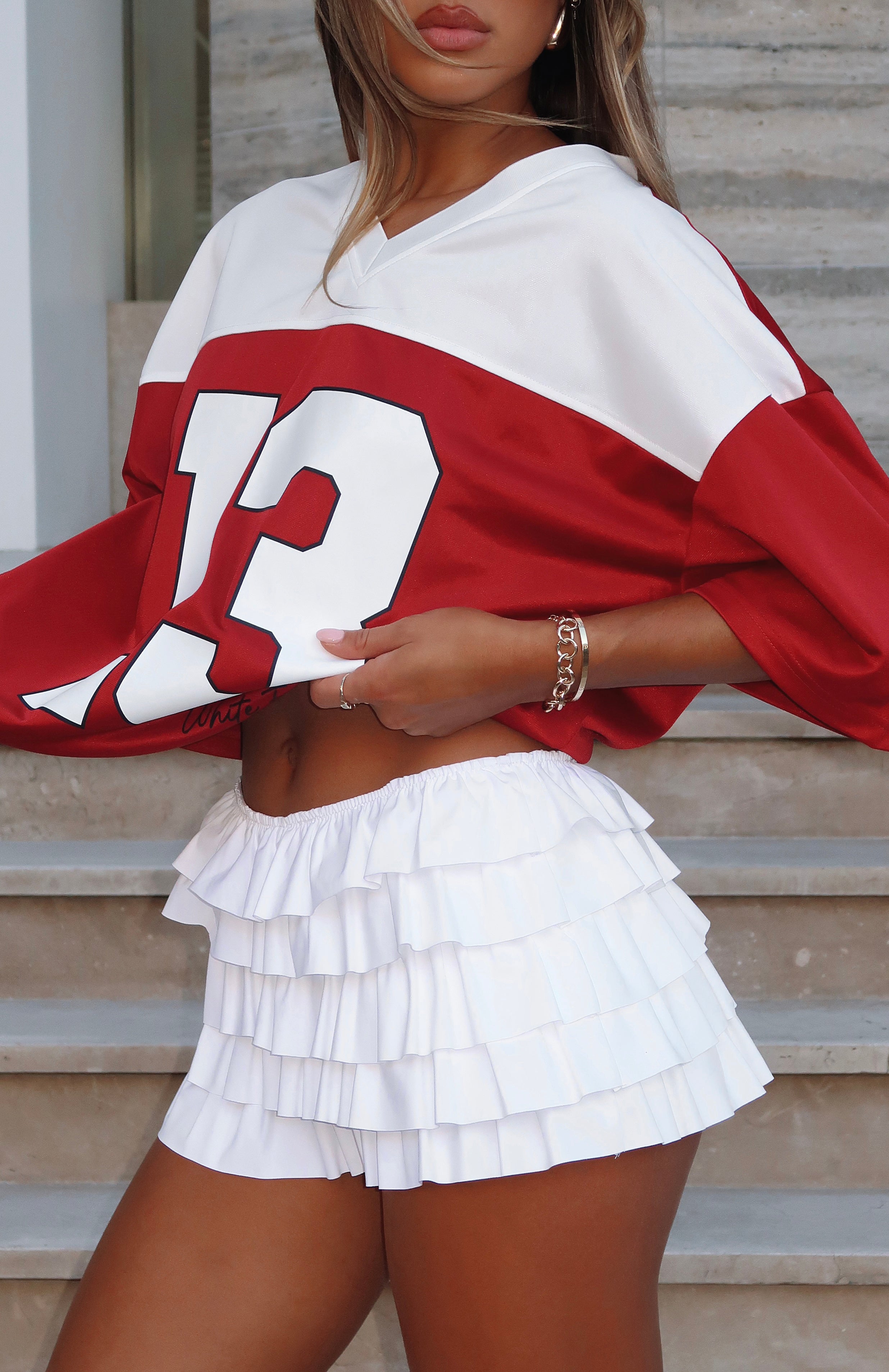 Adorable Thing Frill Skort White White Fox Boutique US
