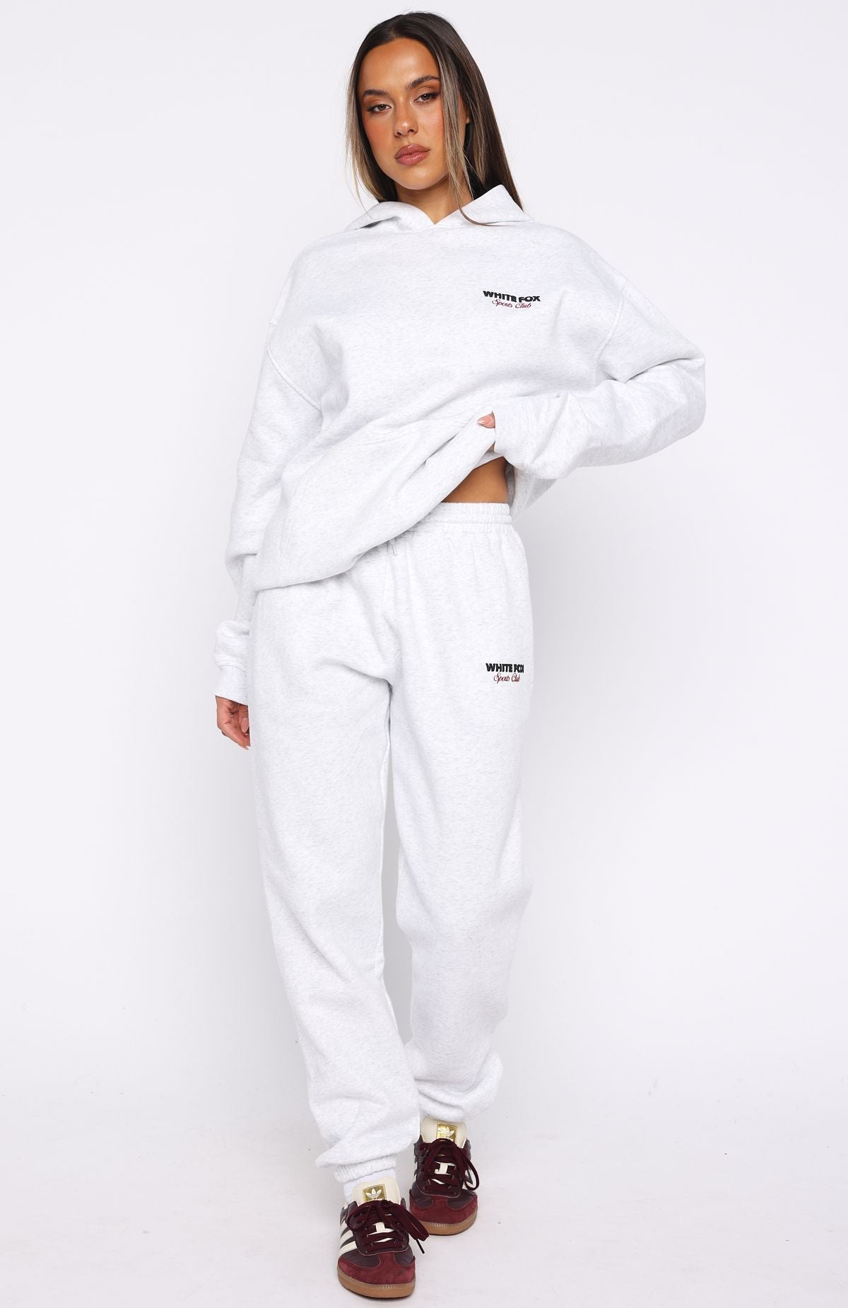 Club 14 Izzy Sweatpants Grey Marle | White Fox Boutique US
