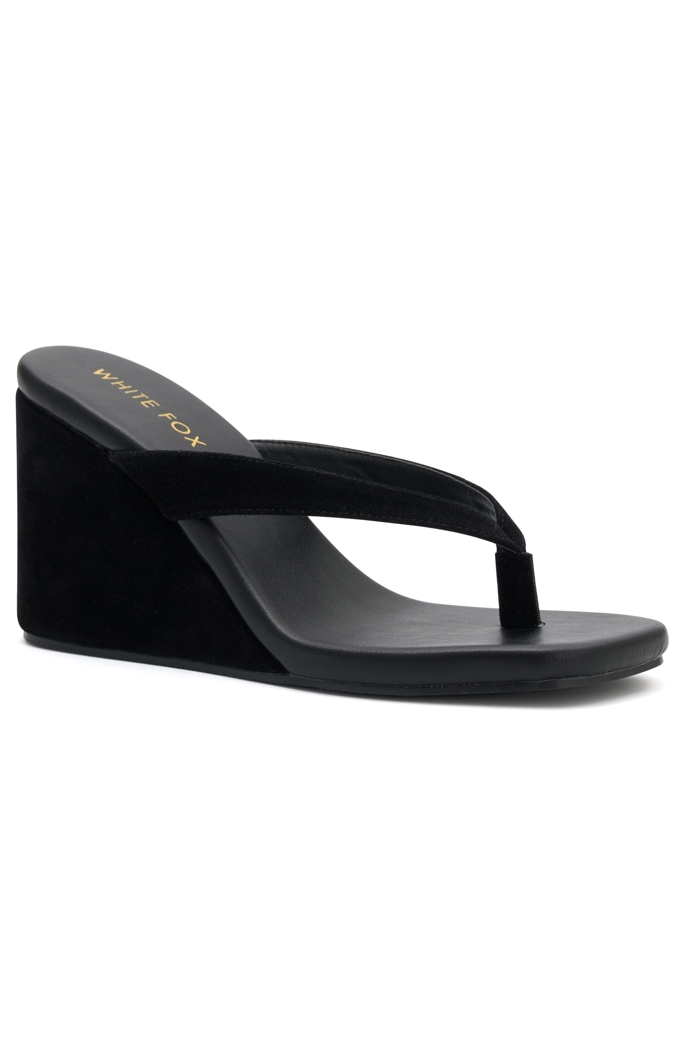 Grace Wedge Black Faux Suede Grace Wedge Black Faux Suede