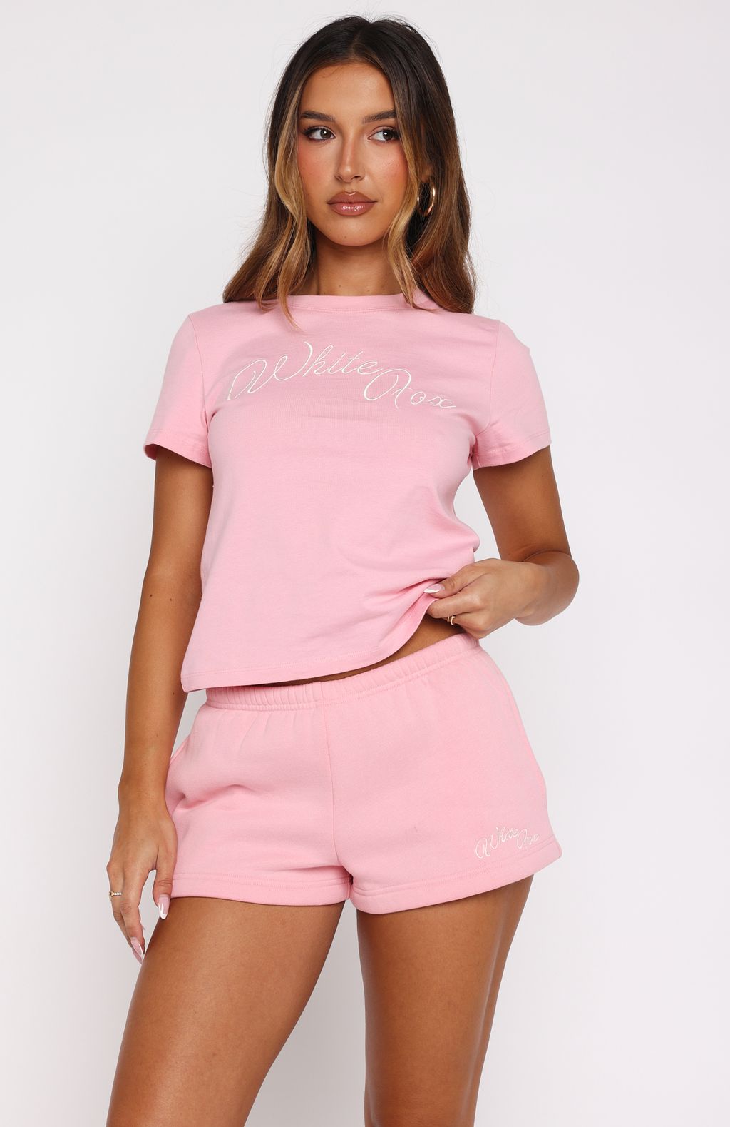 Lucky Thirteen Elsa Lounge Shorts Candy Pink | White Fox Boutique US