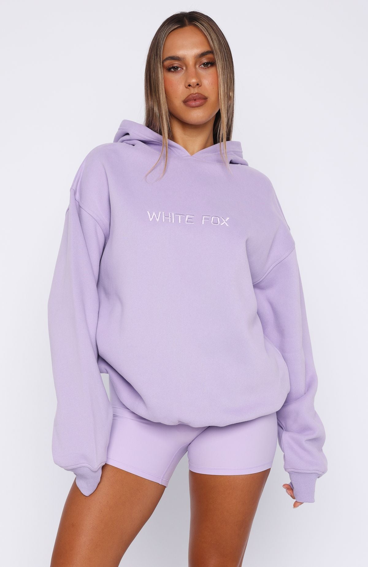 Stay Lifted Oversized Hoodie Lavender | White Fox Boutique US