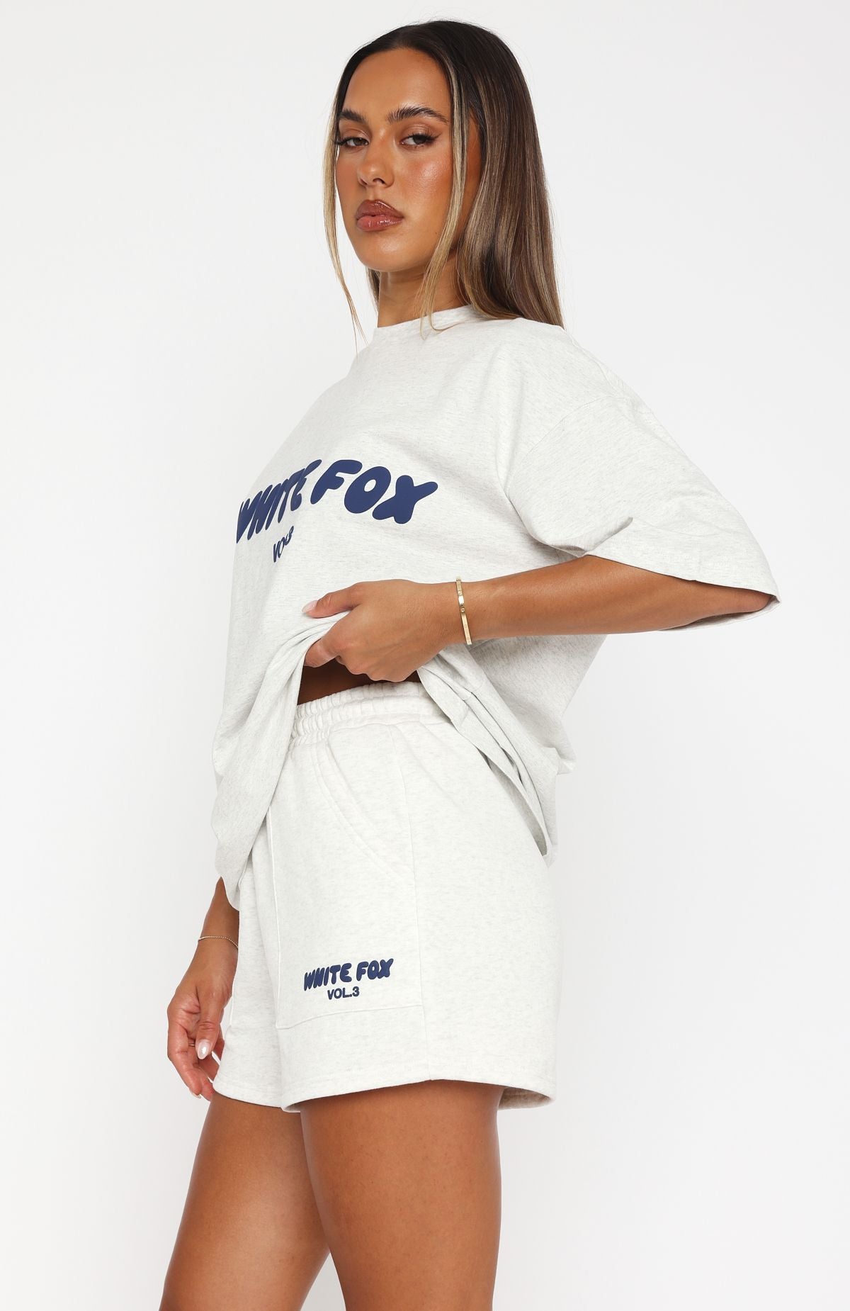 Offstage Lounge Shorts Mineral Grey | White Fox Boutique US