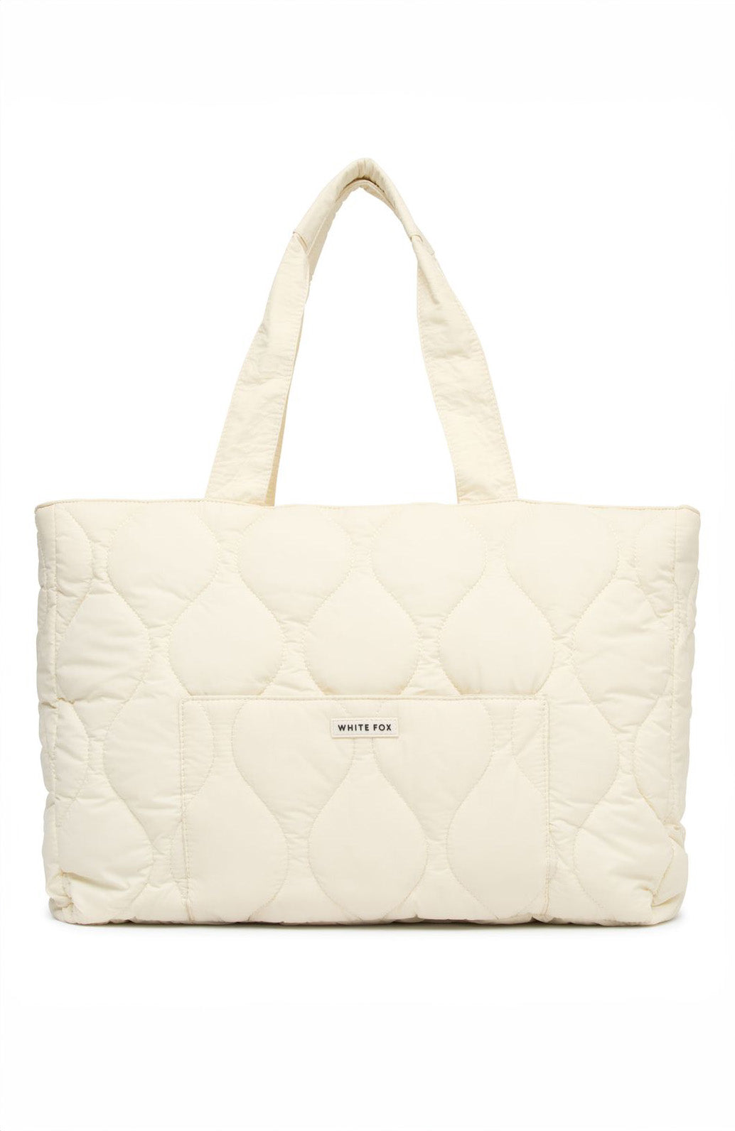 Always Moving Quilted Tote Bag Cream | White Fox Boutique US