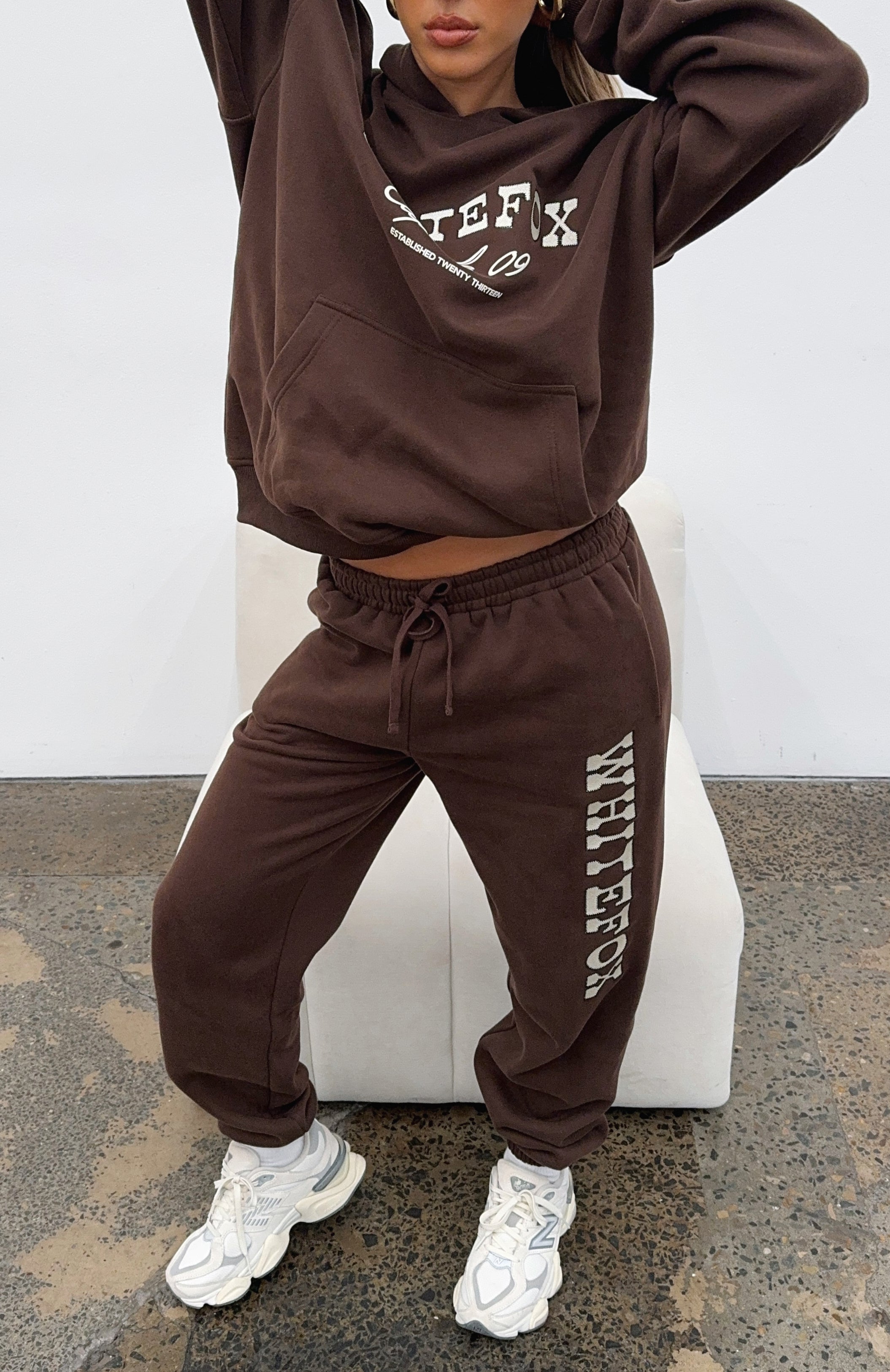 Capsule 9 Catch A Vibe Sweatpants Espresso | White Fox Boutique US