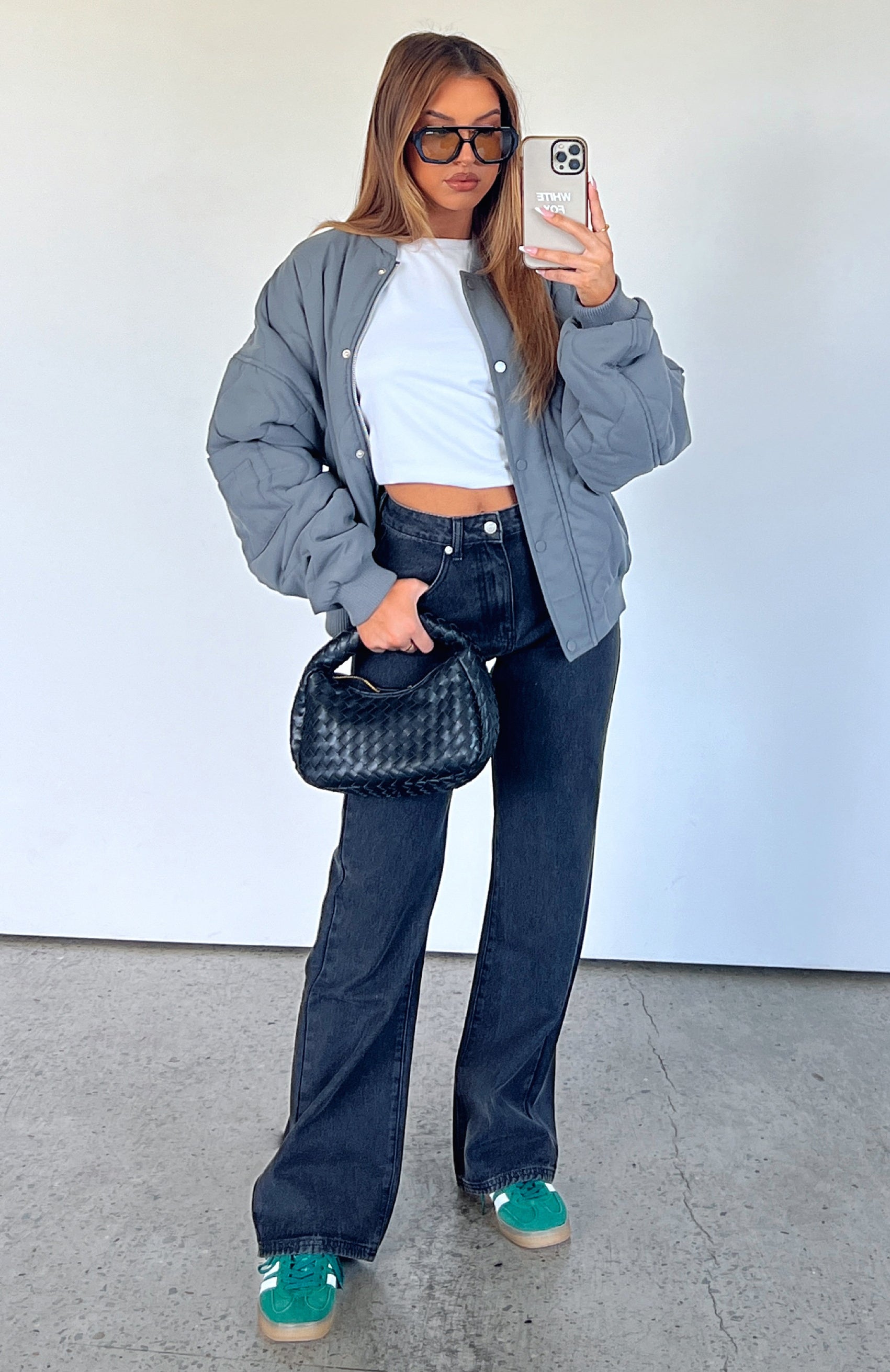 Long Way To Go High Rise Straight Leg Jeans Vintage Black Wash | White ...
