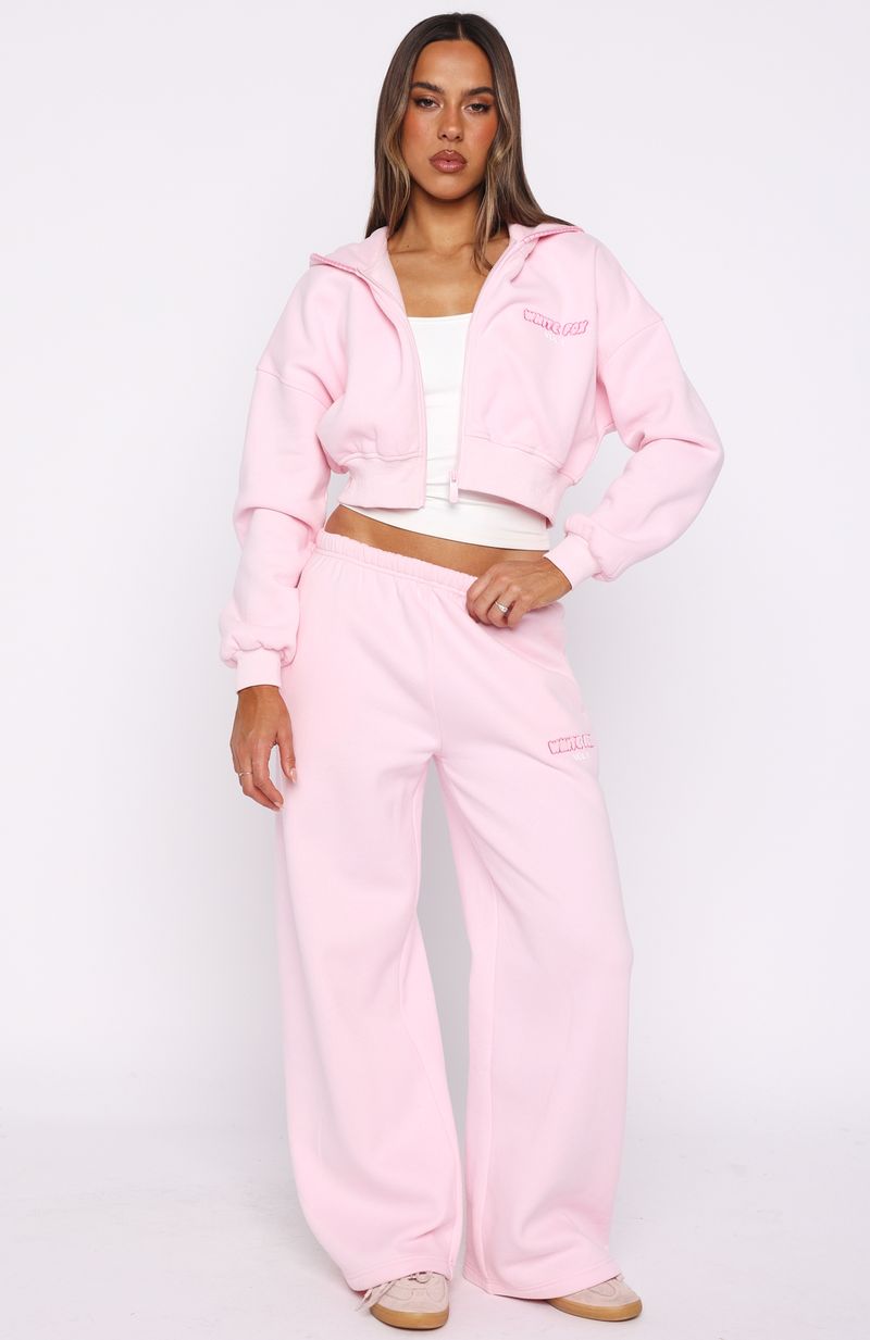 archivio⭐️ホワイトフード付トレーナー　サイズ36 11th Street Sweet Kisses Oversized Hoodie Very Berry | White Fox