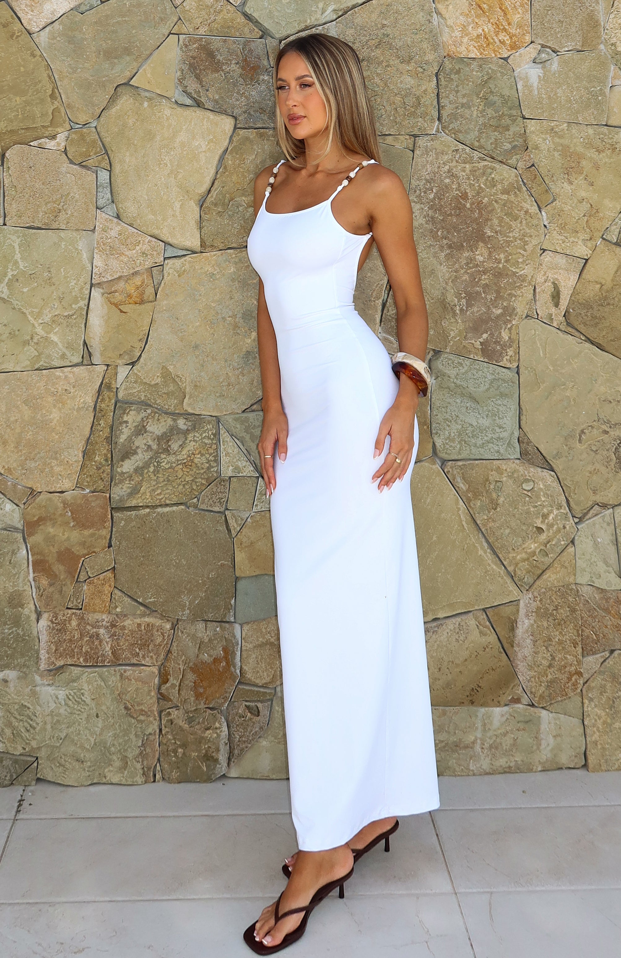 infinity dress beige Champagne beige infinity jumpsuit main image 1