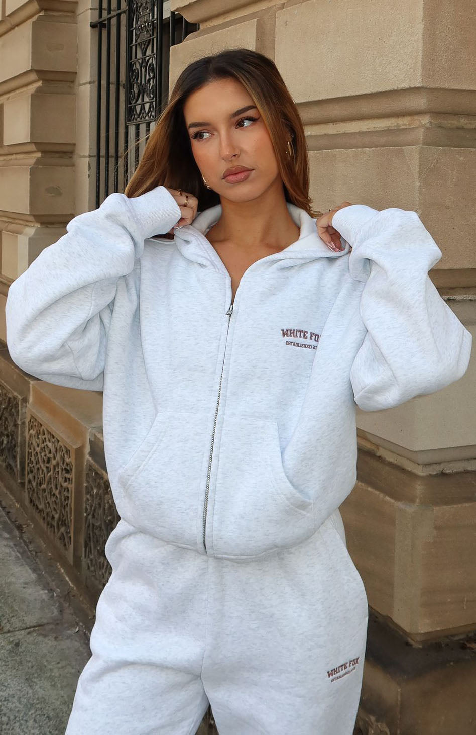 Rosé Muse 3d logo zip hoodie グレー 3d logo zip hoodie – BUNNY APARTMENT