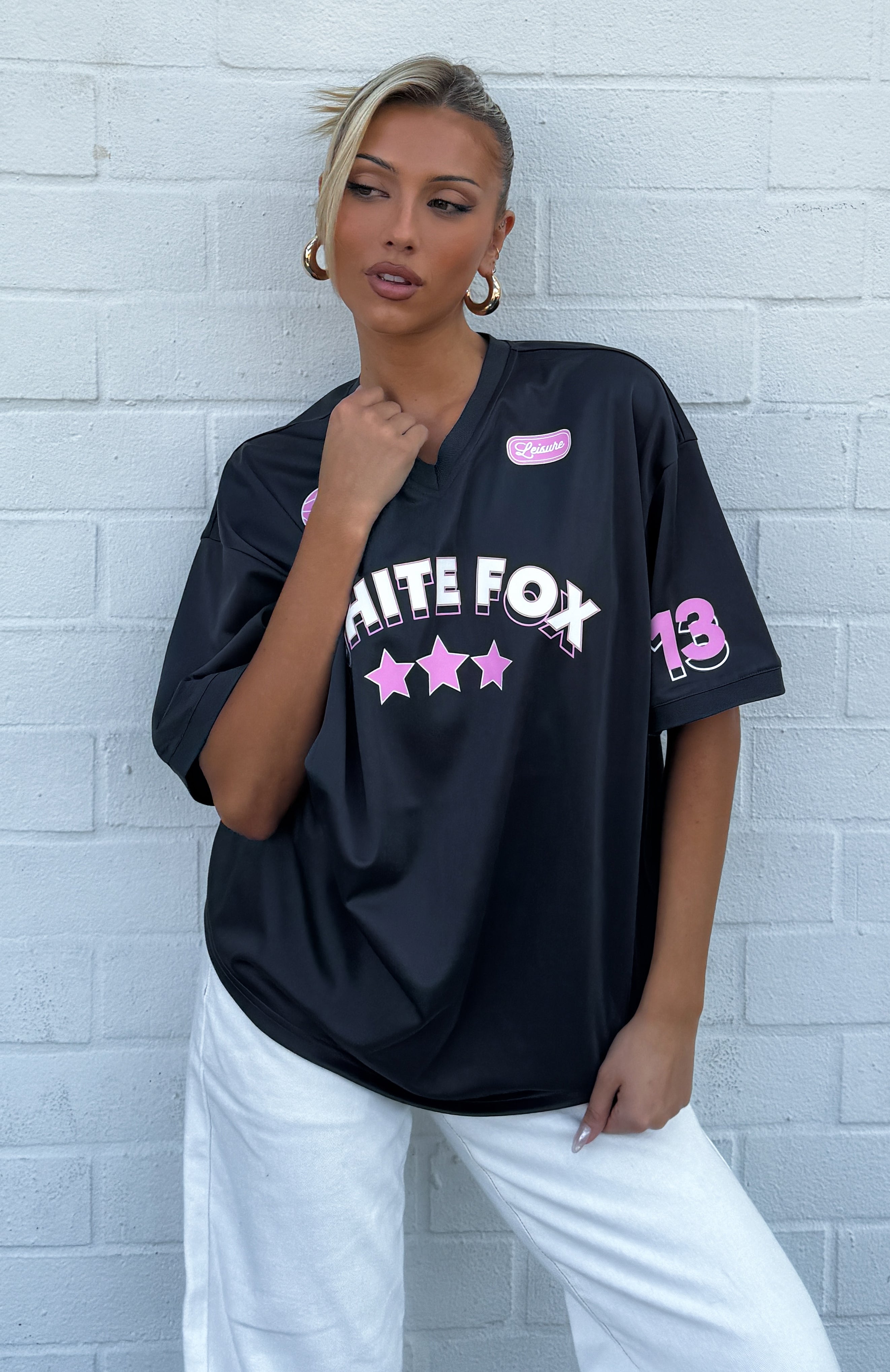 Just Get Along Oversized Jersey Charcoal | White Fox Boutique US