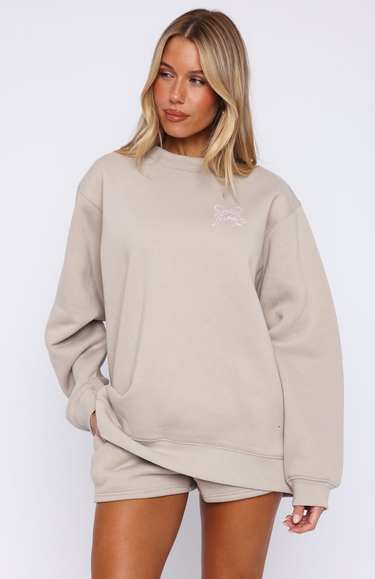 Love You Forever Oversized Sweater Moon | White Fox Boutique US