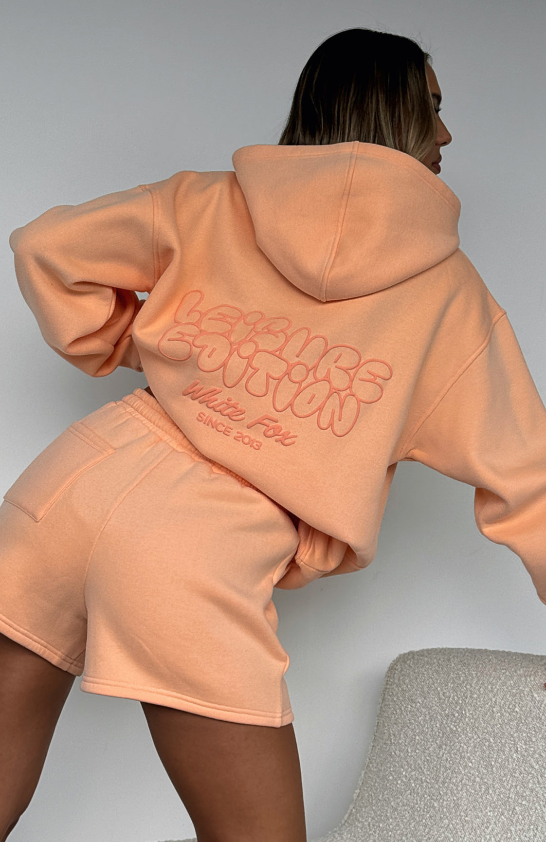 White fox oversized hoodie deals