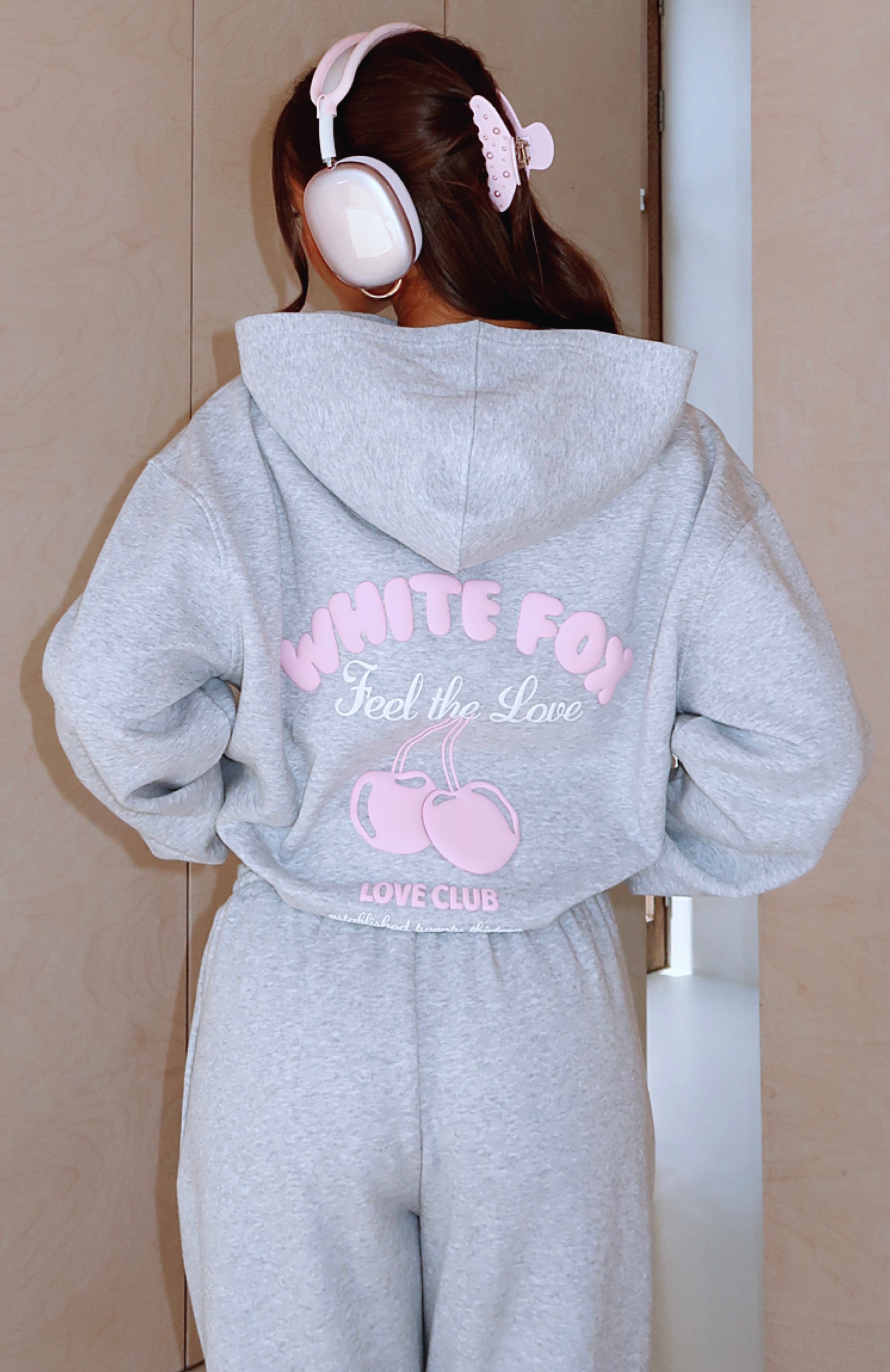 Love Me Tender Oversized Hoodie Dark Grey Marle Love Me Tender Oversized Hoodie Dark Grey Marle