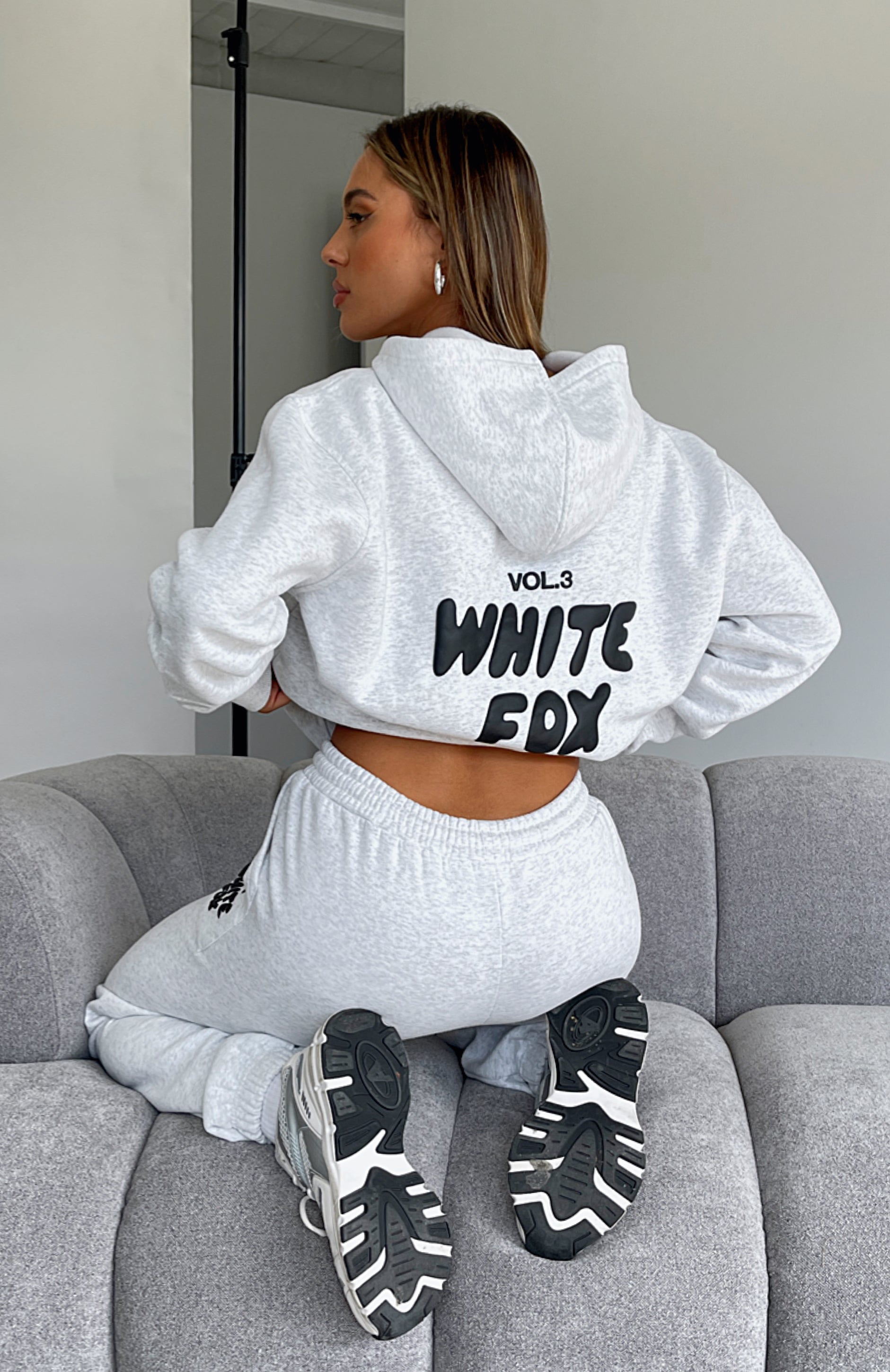 Offstage Hoodie Frosted White Fox Boutique US - Main Image