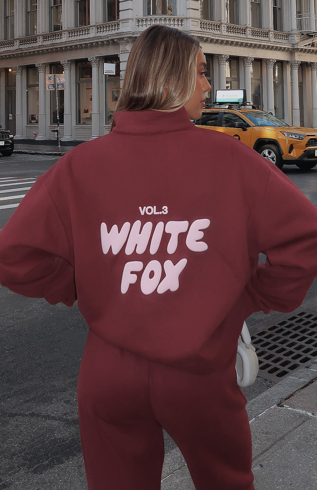 Offstage Zip Front Sweater Red Velvet | White Fox Boutique US