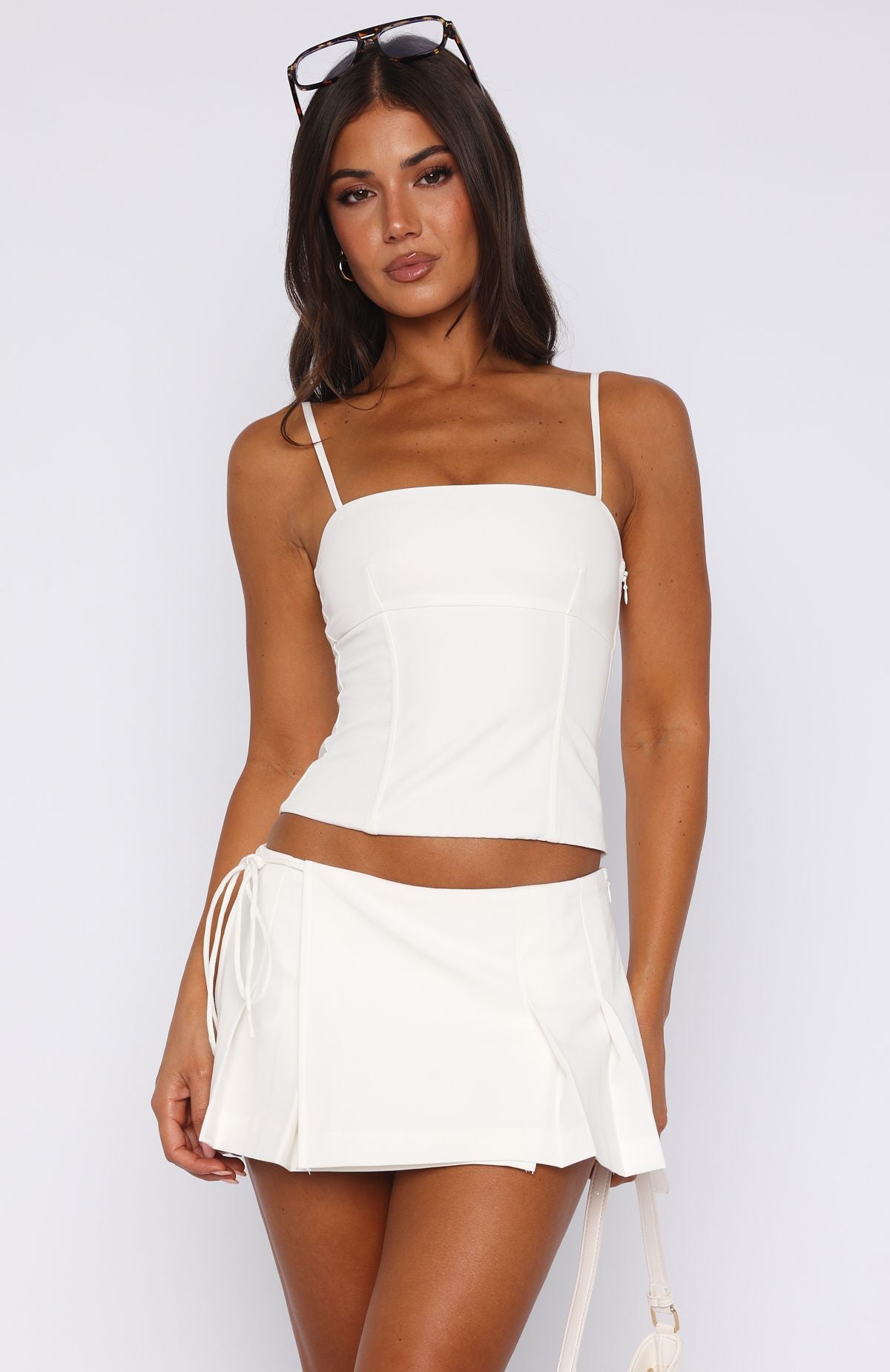 Heaven On Earth Mini Skort White | White Fox Boutique US