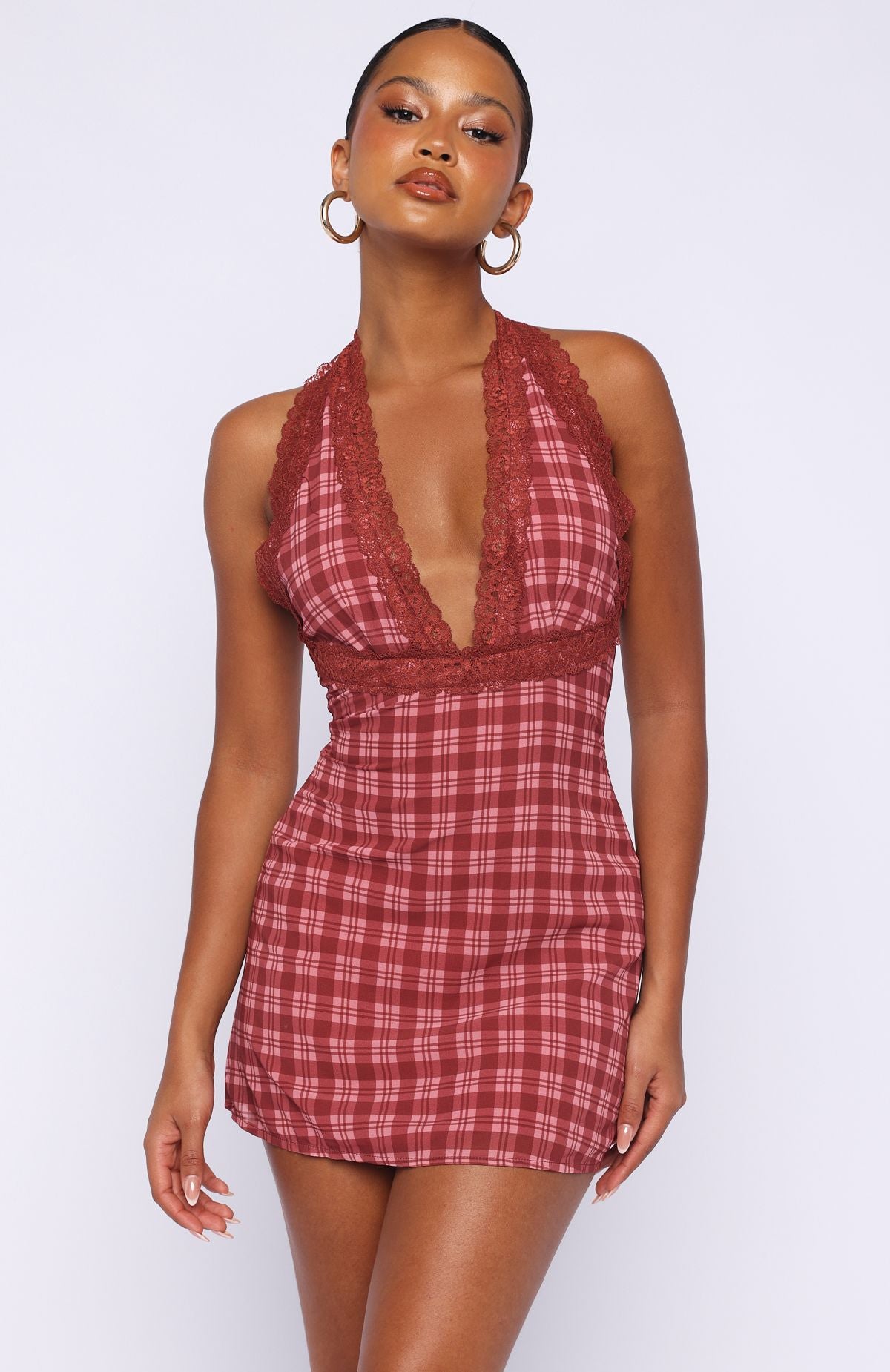 A Girl's Girl Mini Dress Berry Plaid | White Fox Boutique US A Girl's Girl Mini Dress Berry Plaid | White Fox Boutique US